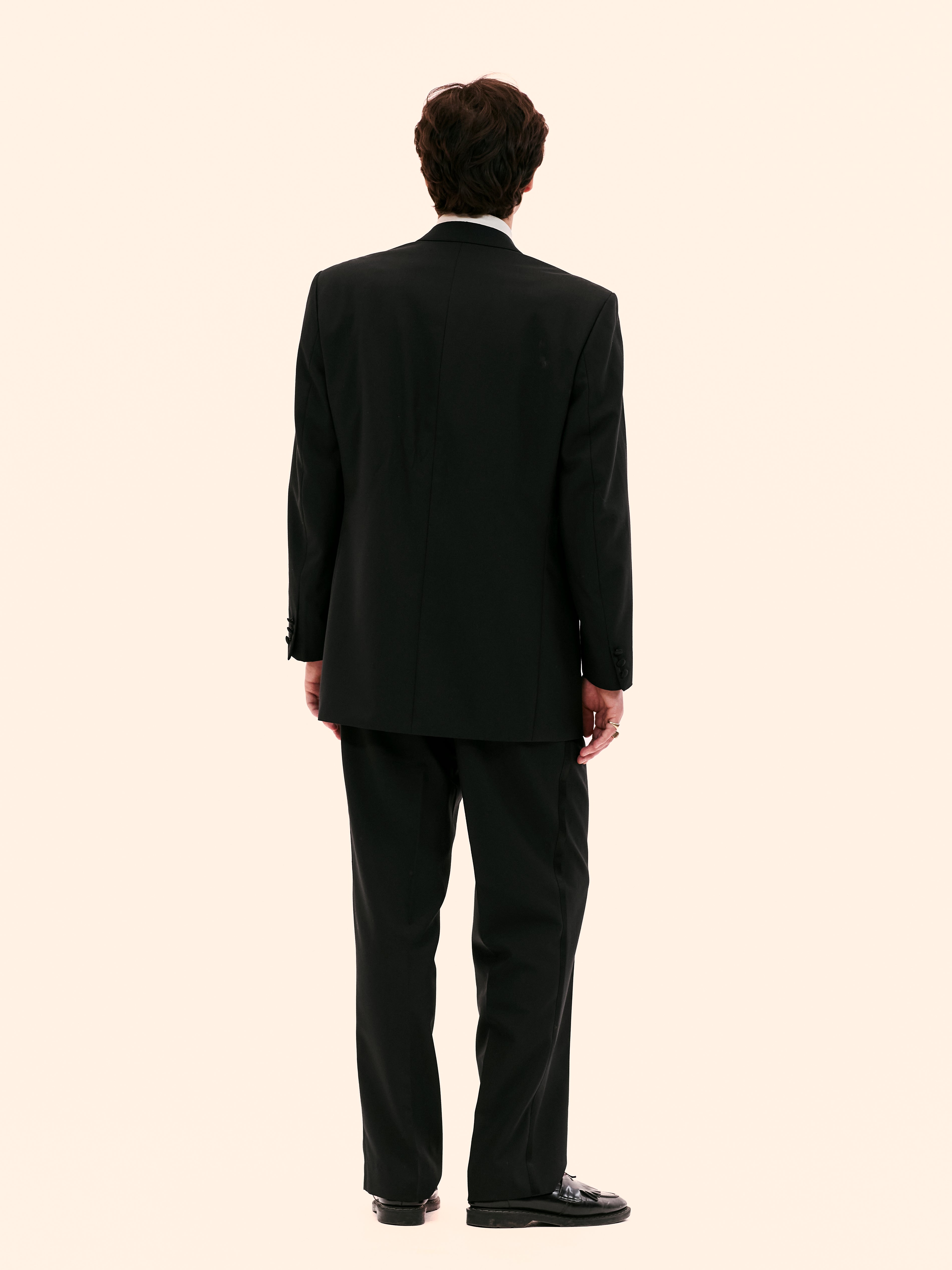 1980'S BAUMLER BLACK DOUBLE BREASTED DINNER SUIT