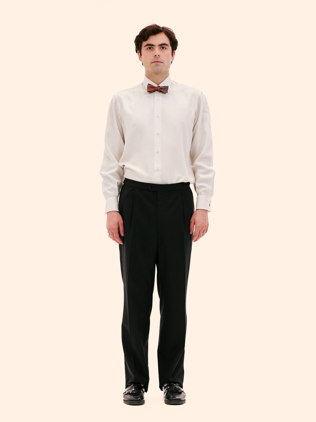 1980'S BAUMLER BLACK DOUBLE BREASTED DINNER SUIT