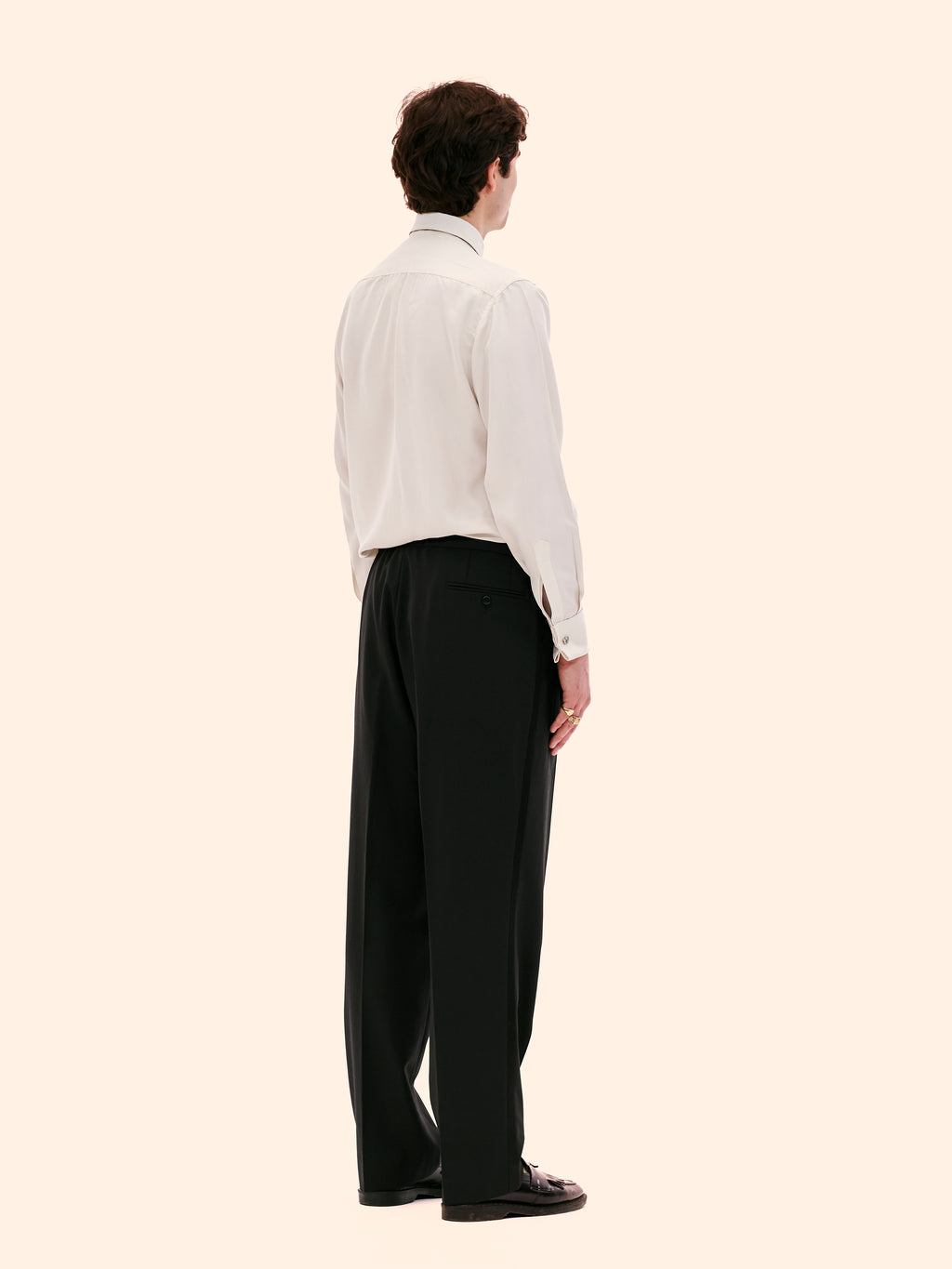 1980'S BAUMLER BLACK DOUBLE BREASTED DINNER SUIT