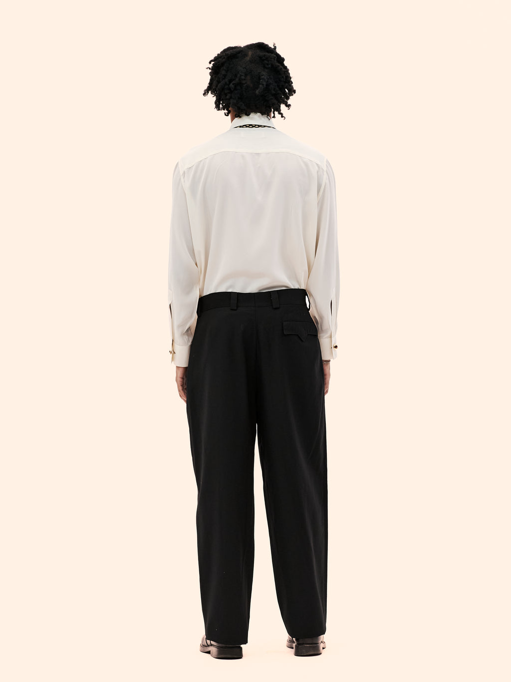 LANOVELLO SILK CREAM SHIRT