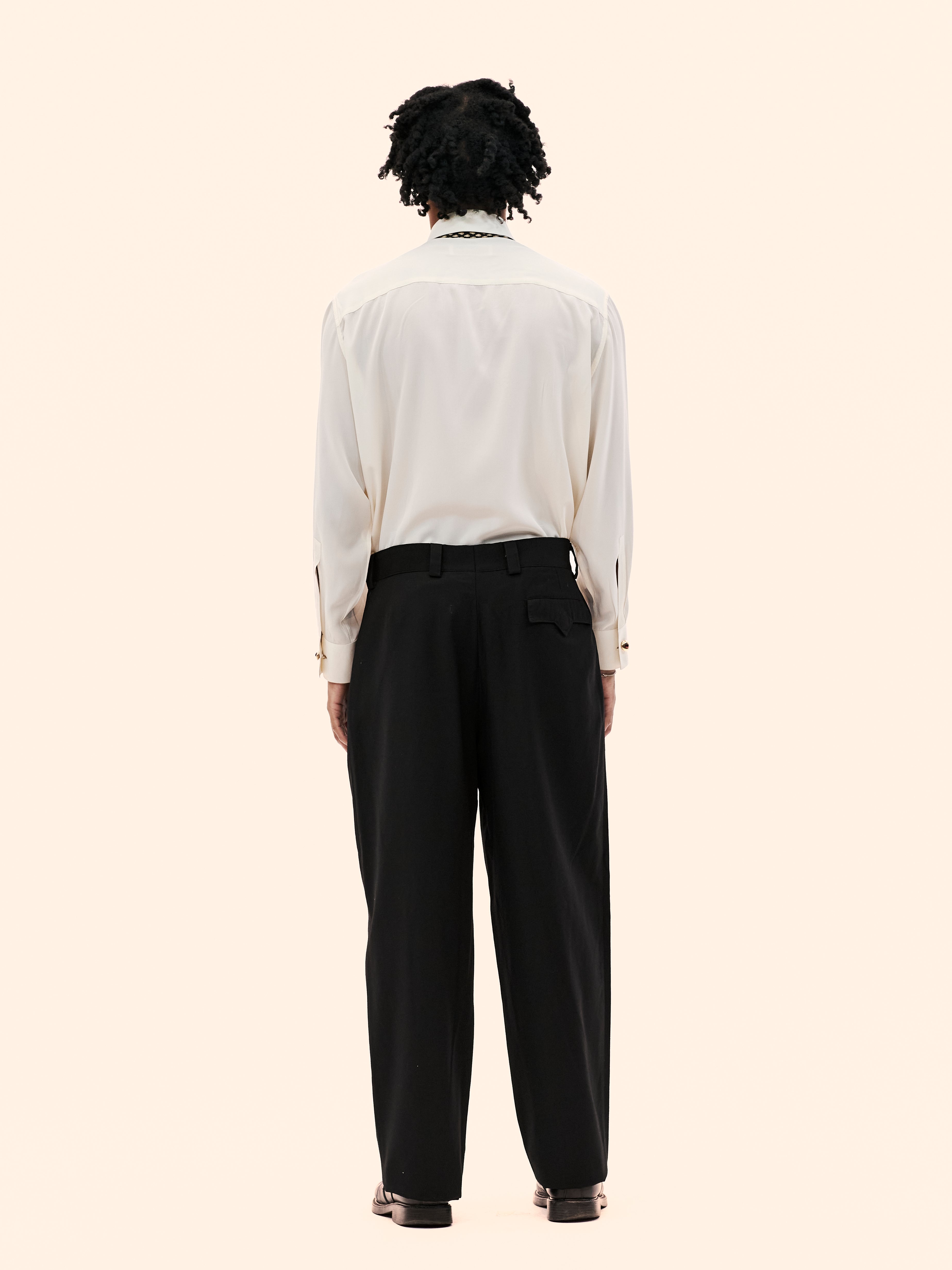 LANOVELLO SILK CREAM SHIRT