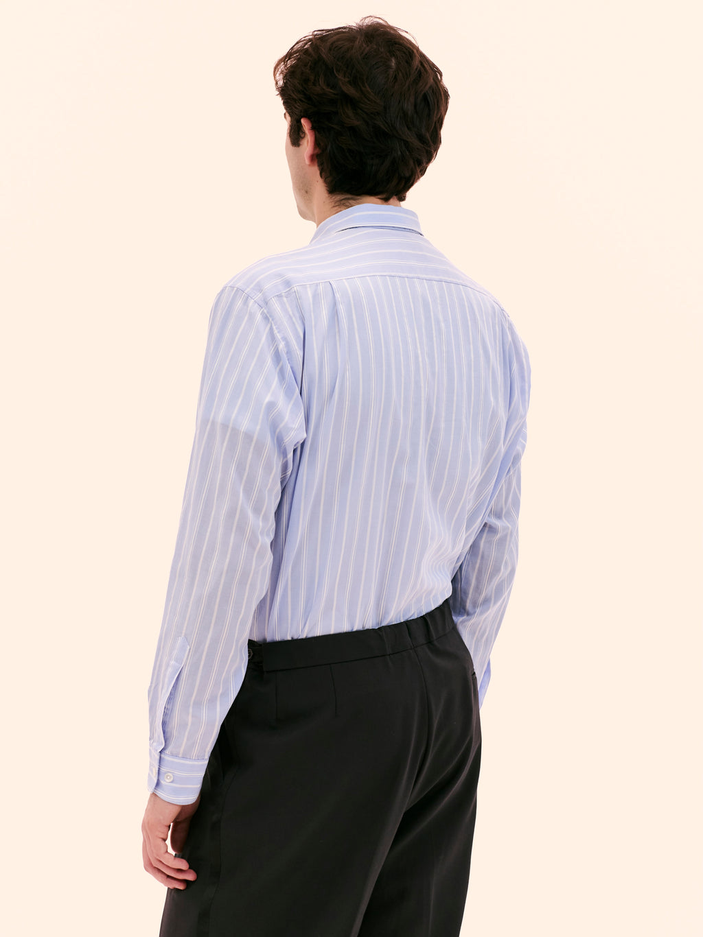 ANDRÉ GHÉKIÈRE STRIPED BLUE SHIRT