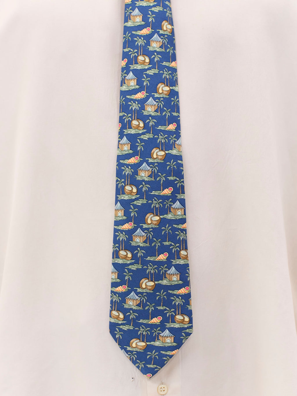 HERMES TROPICAL ISLAND TIE