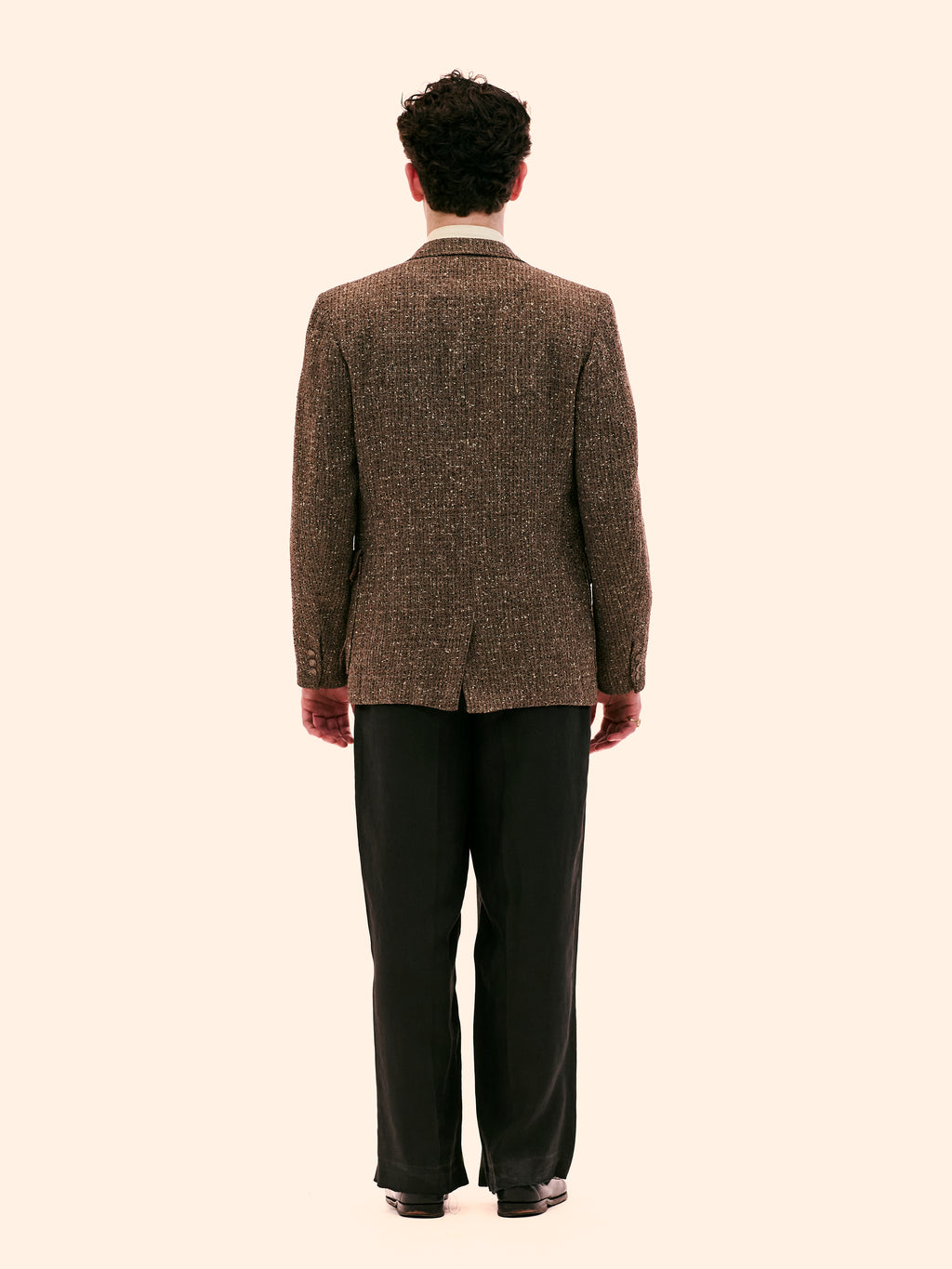 1950'S GENTRY'S BROWN AND GREY TWEED JACKET