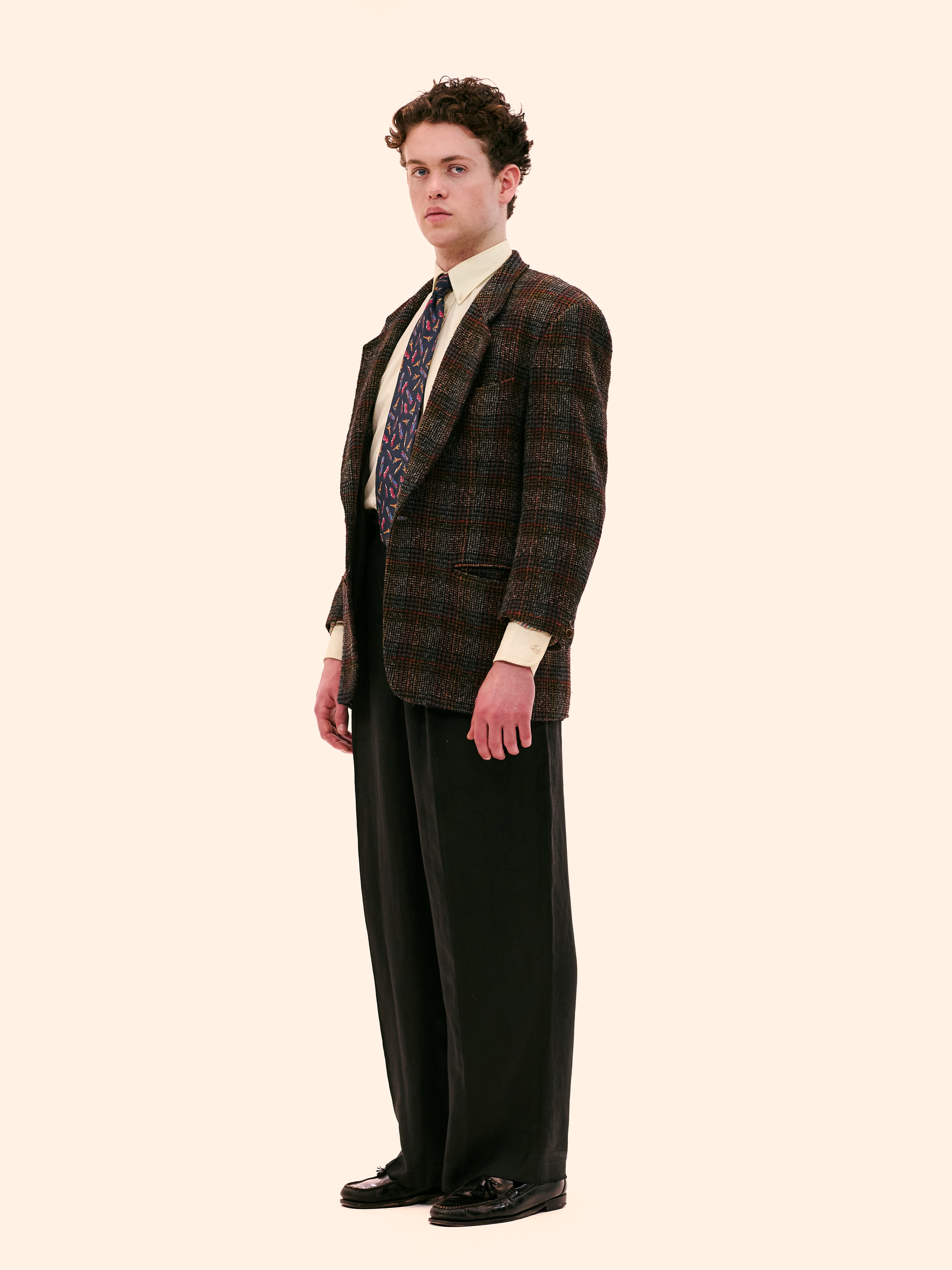 1980'S MISSONI UOMO PLAID BLAZER