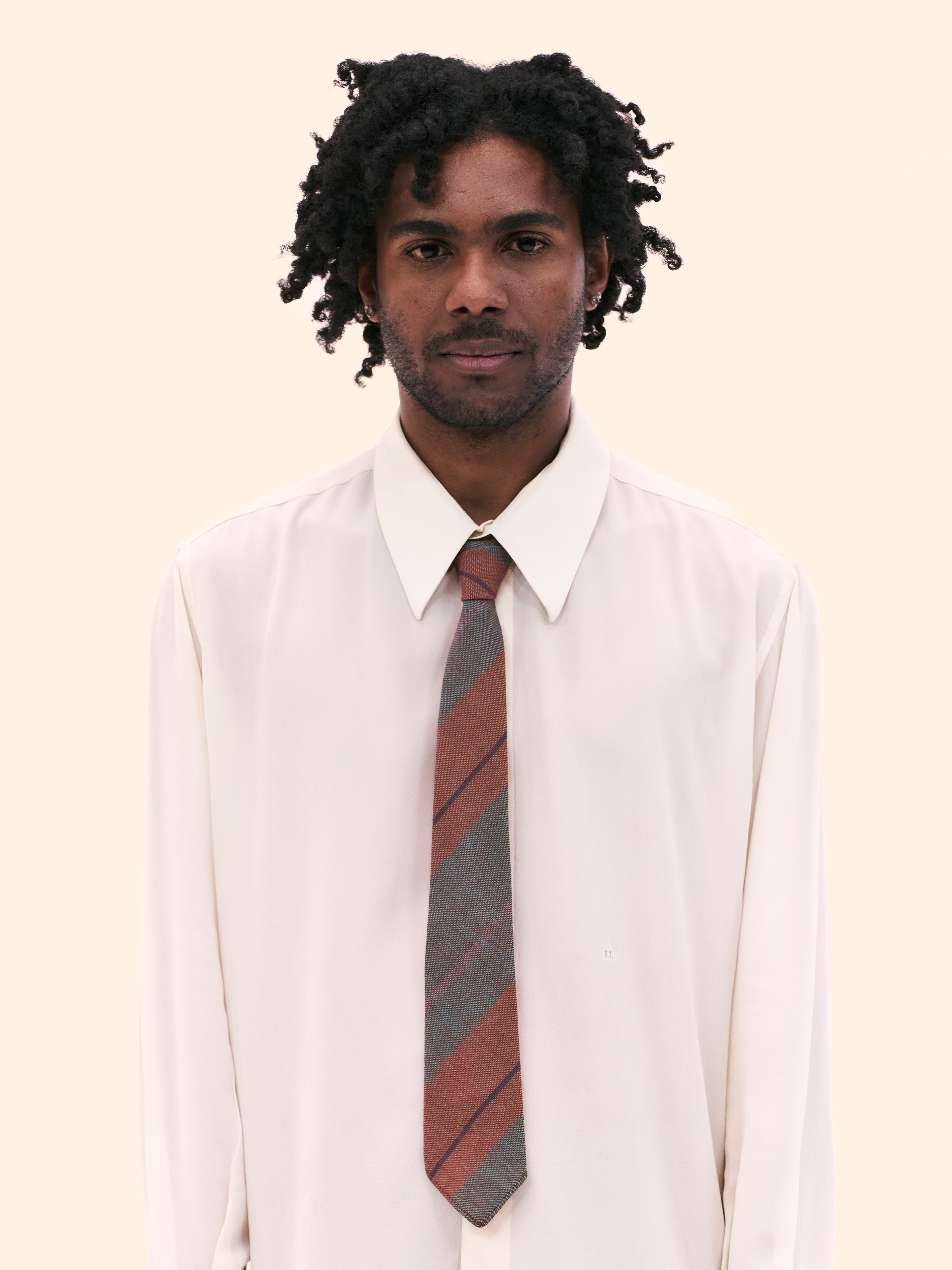 CAMBRIDGE PURE WOOL PINK AND GREY WOVEN TIE