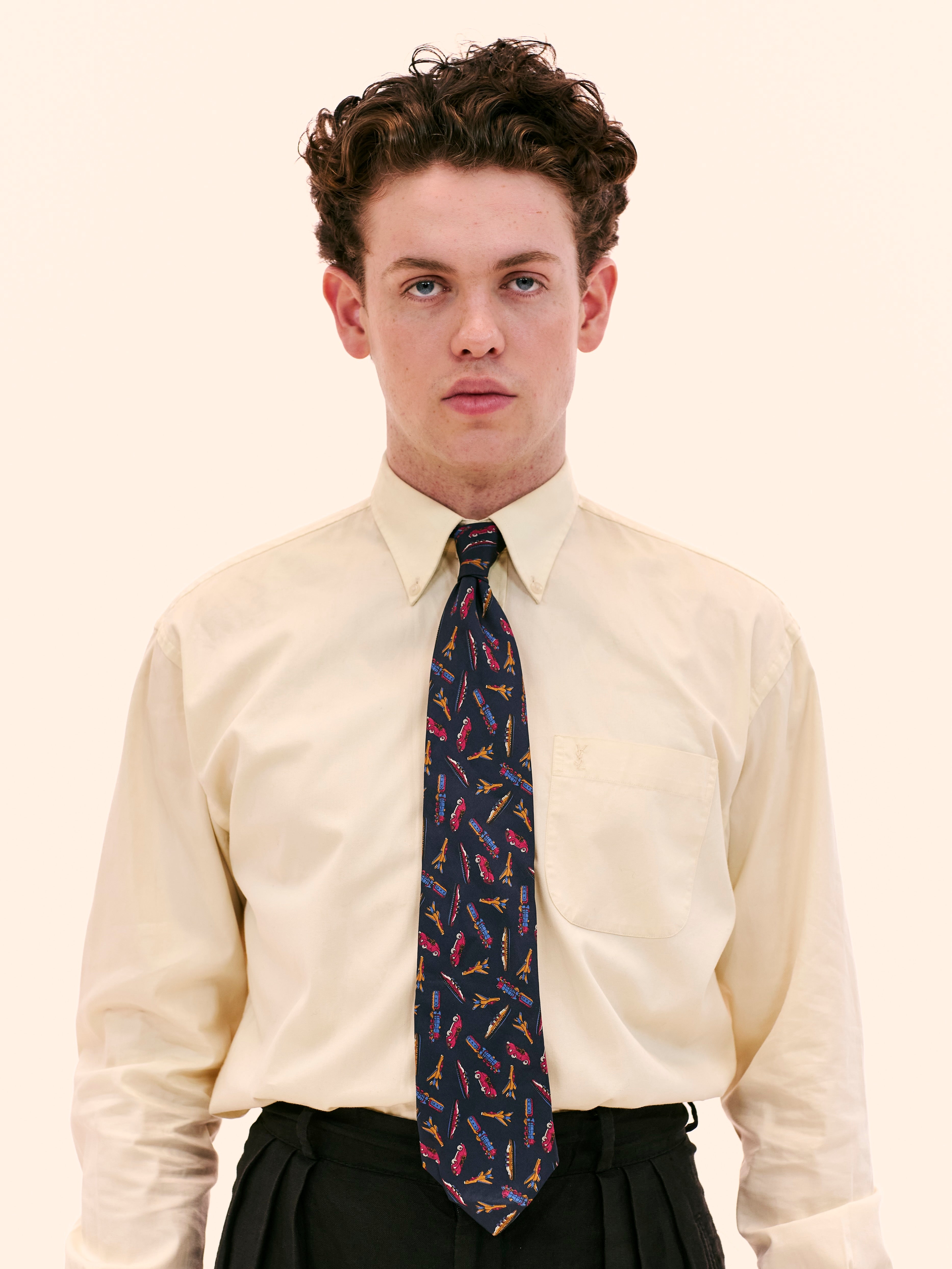 PLANES, TRAINS, AND AUTOMOBILES BLUE TIE