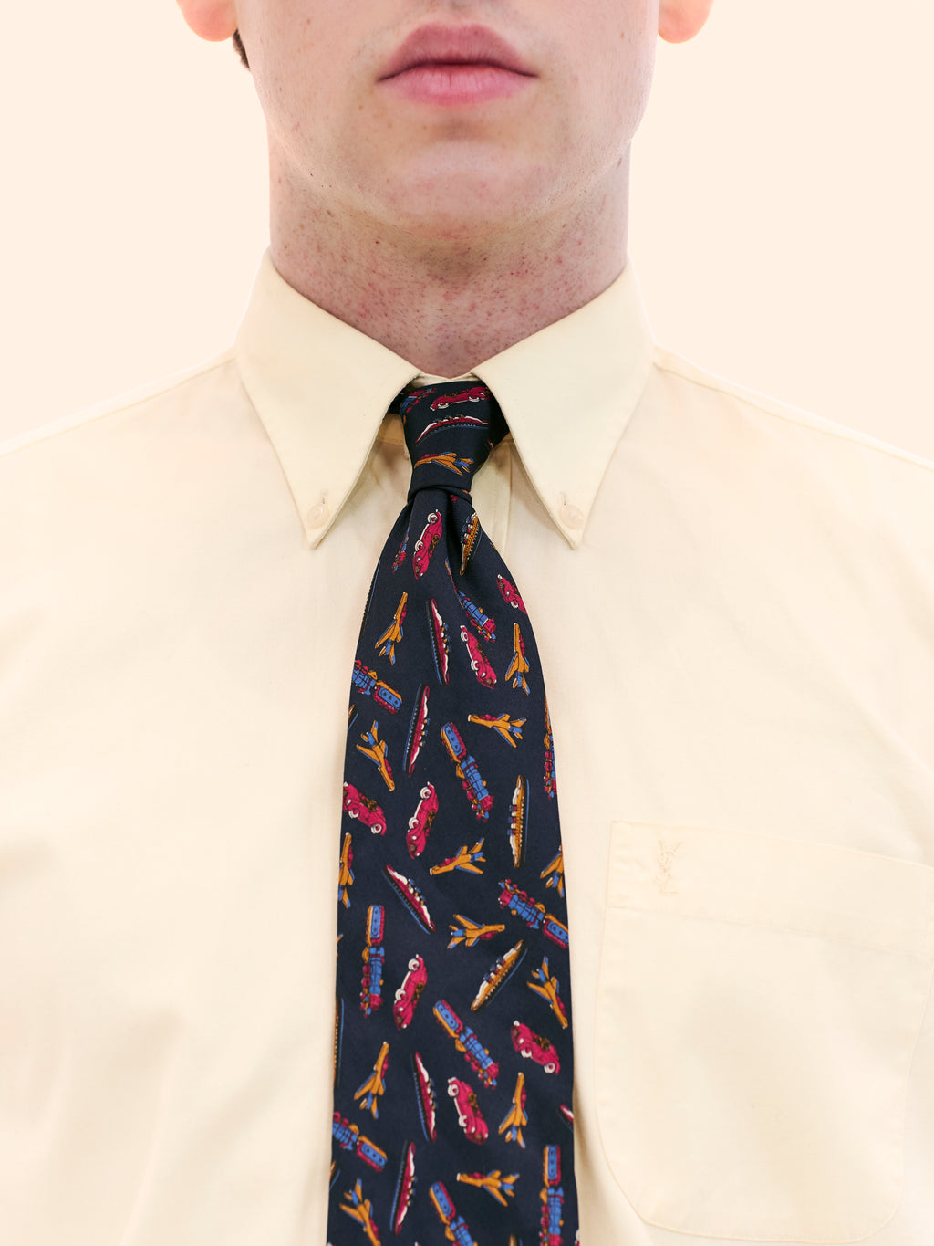 PLANES, TRAINS, AND AUTOMOBILES BLUE TIE