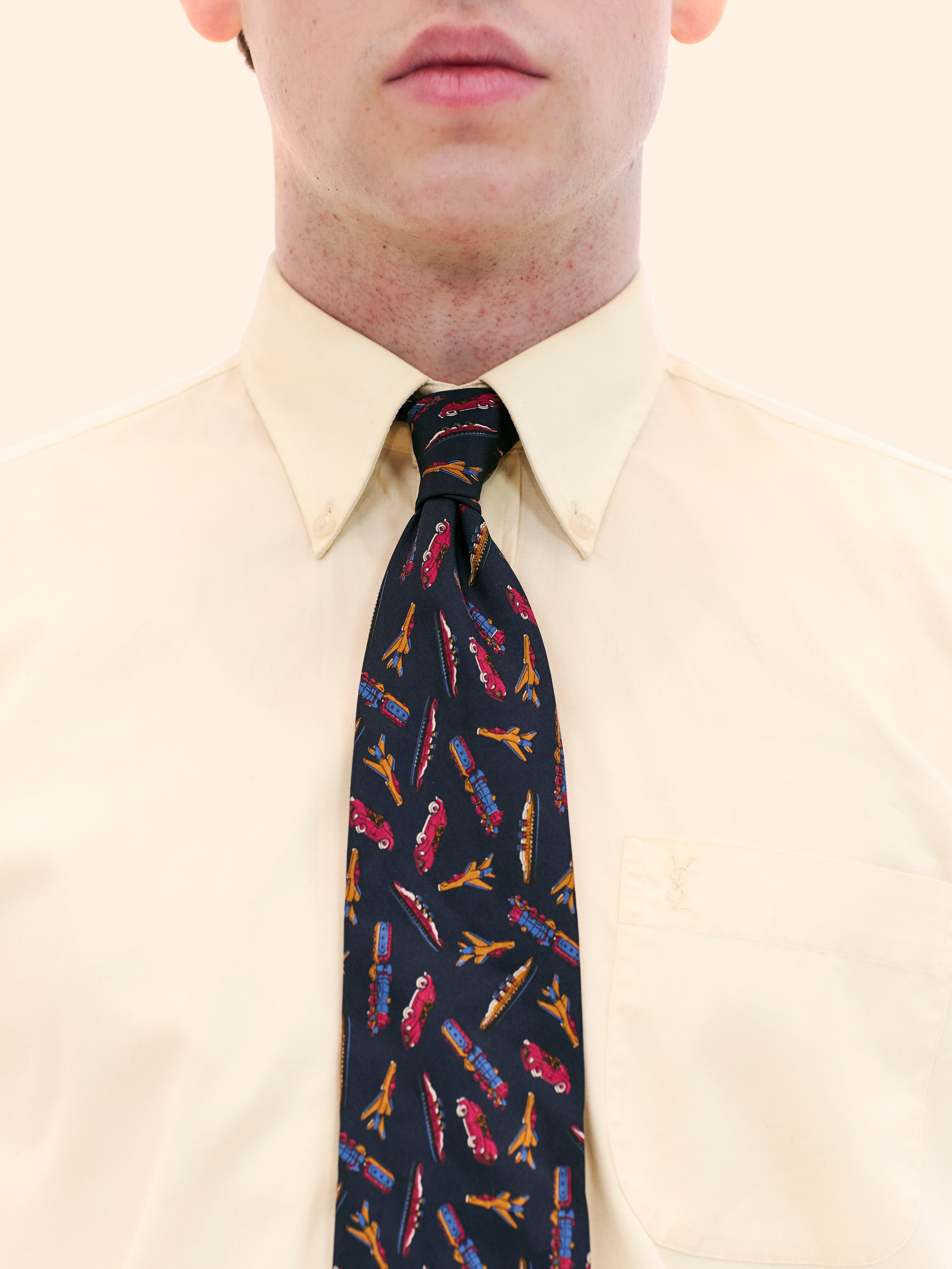 PLANES, TRAINS, AND AUTOMOBILES BLUE TIE