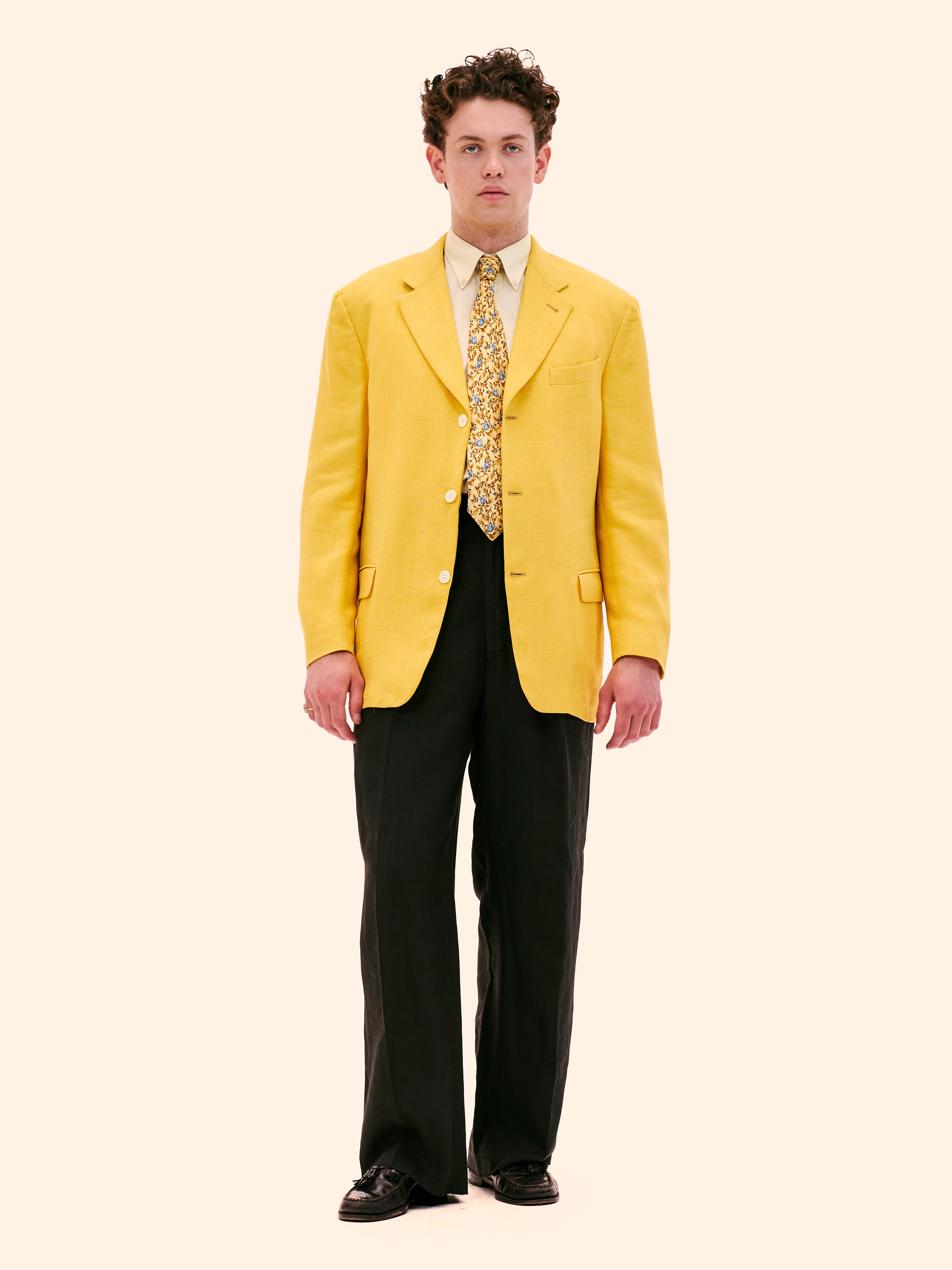 CHRISTIAN DIOR YELLOW BLAZER