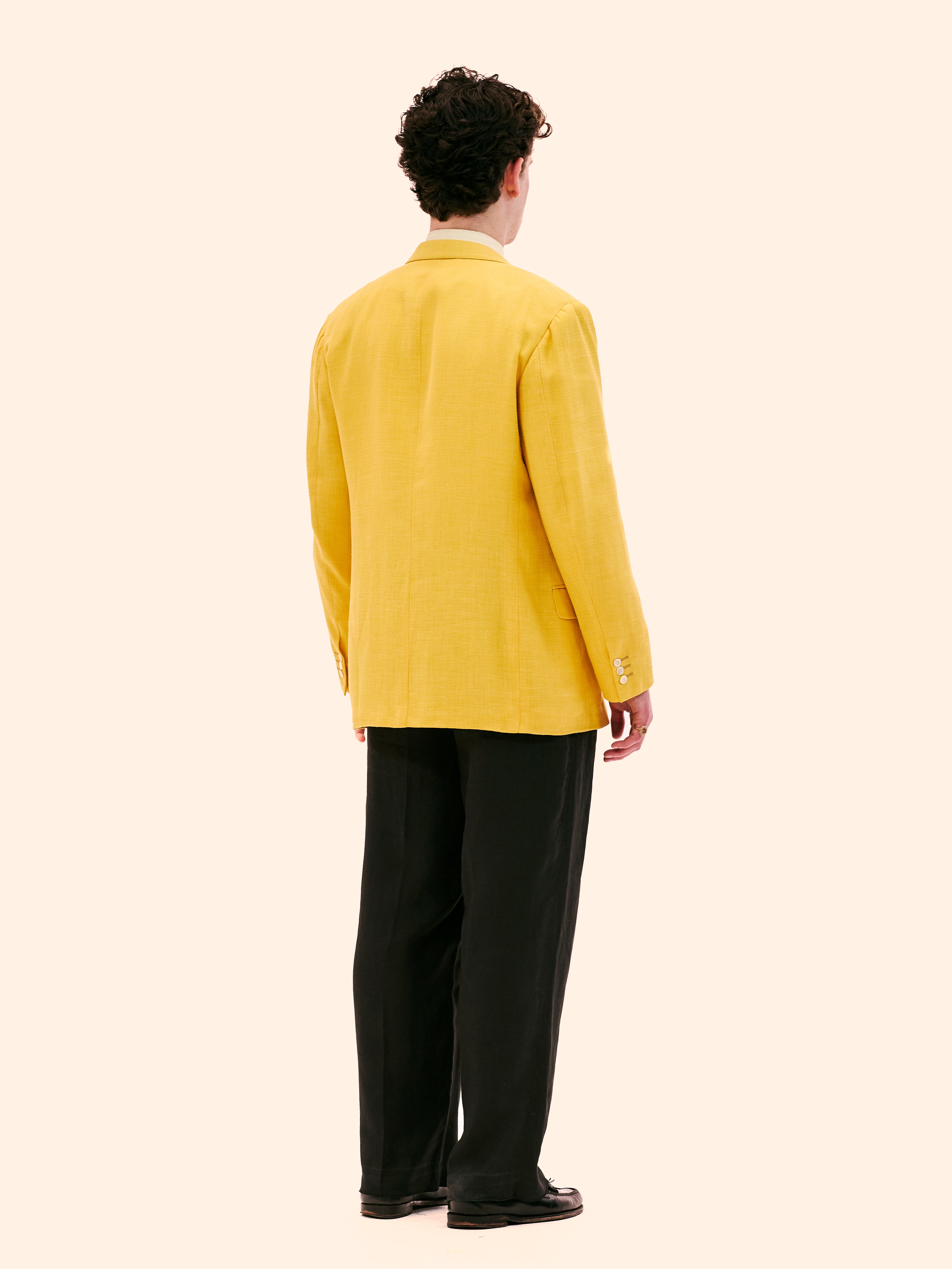 CHRISTIAN DIOR YELLOW BLAZER