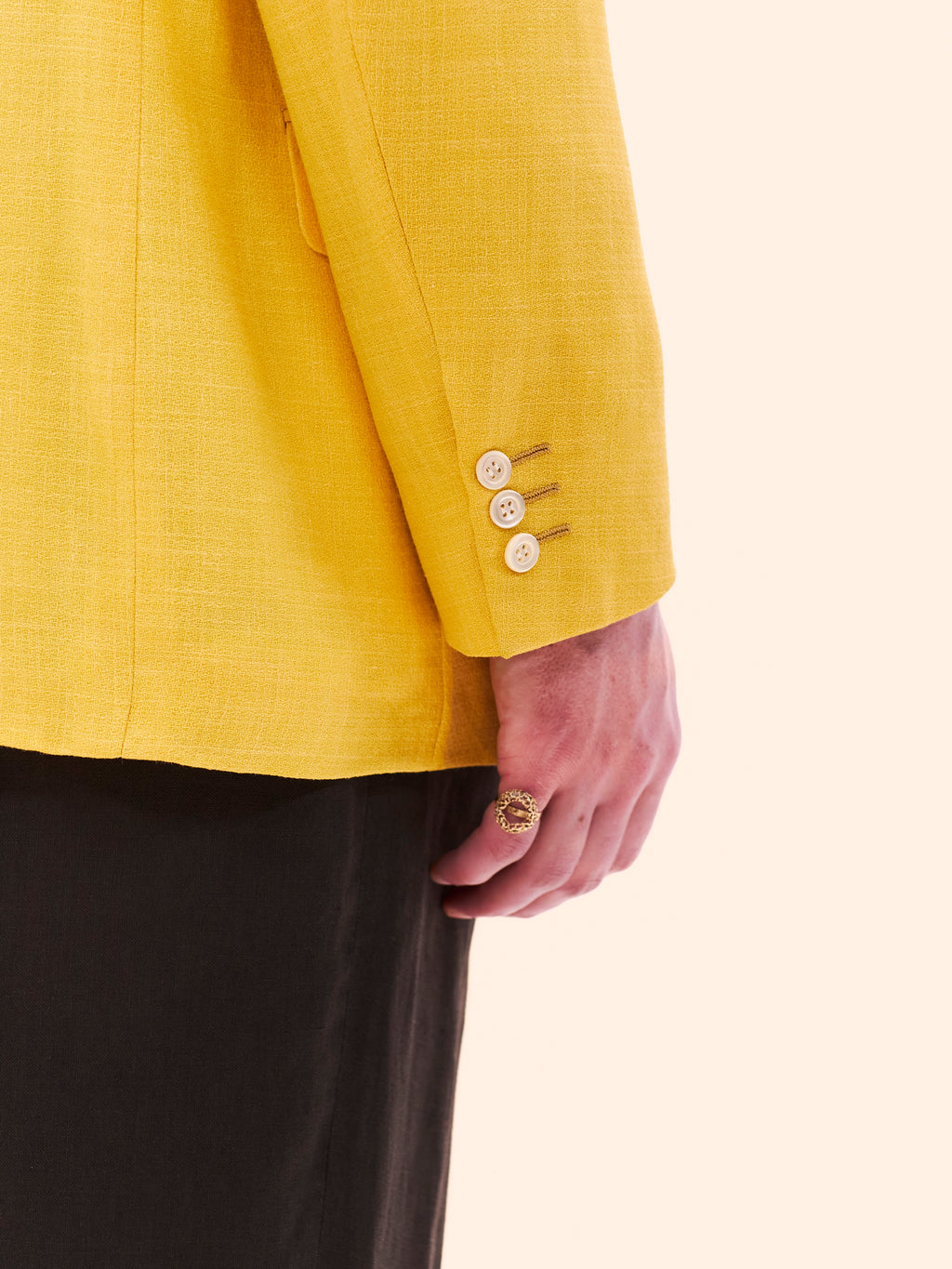CHRISTIAN DIOR YELLOW BLAZER