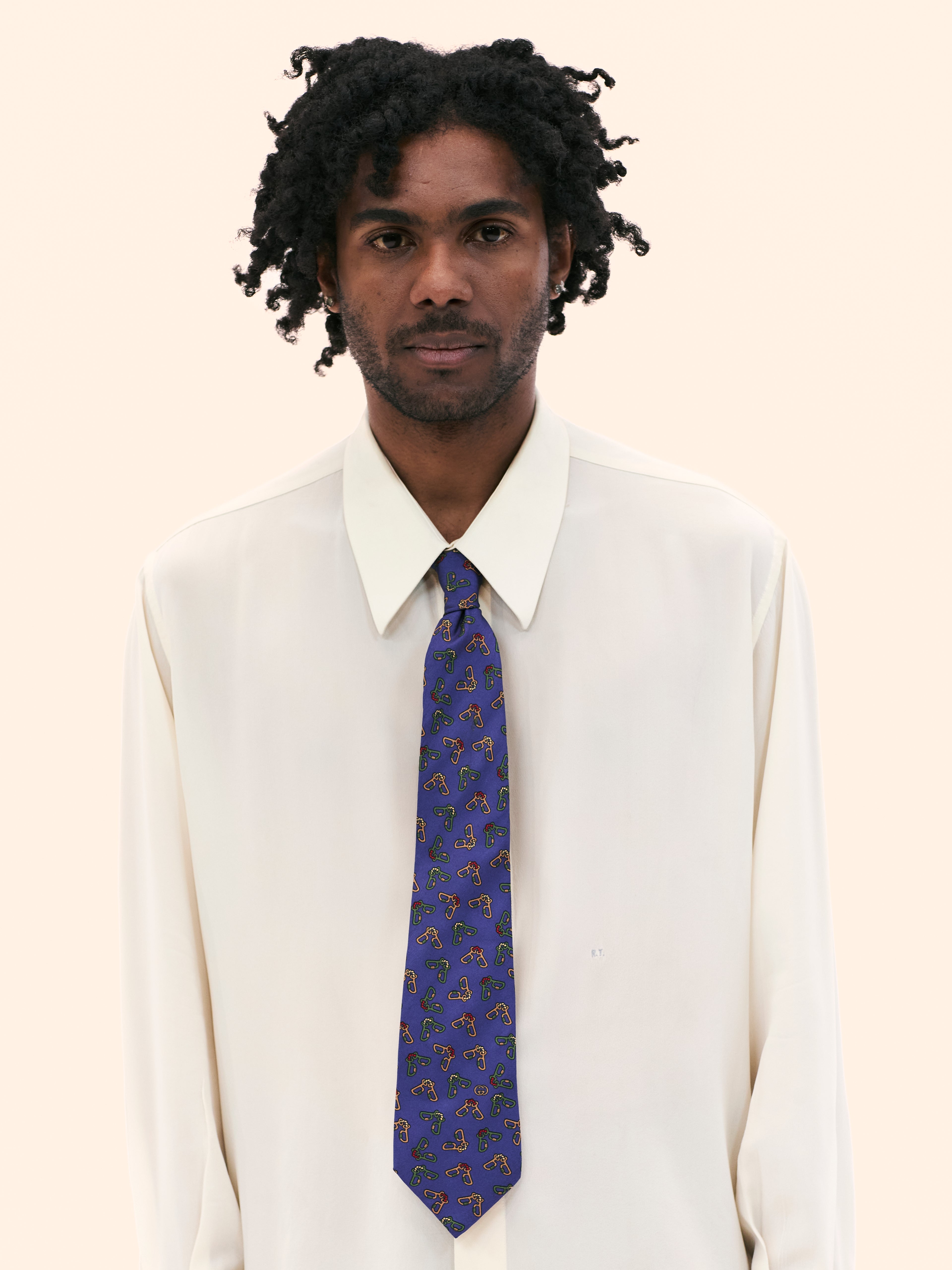 1970S GUCCI HORSEBIT TIE