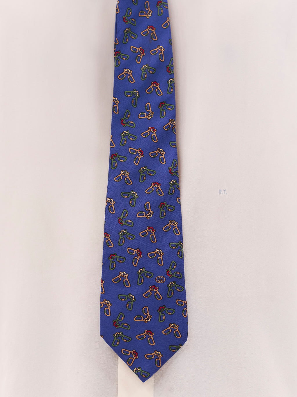 1970S GUCCI HORSEBIT TIE