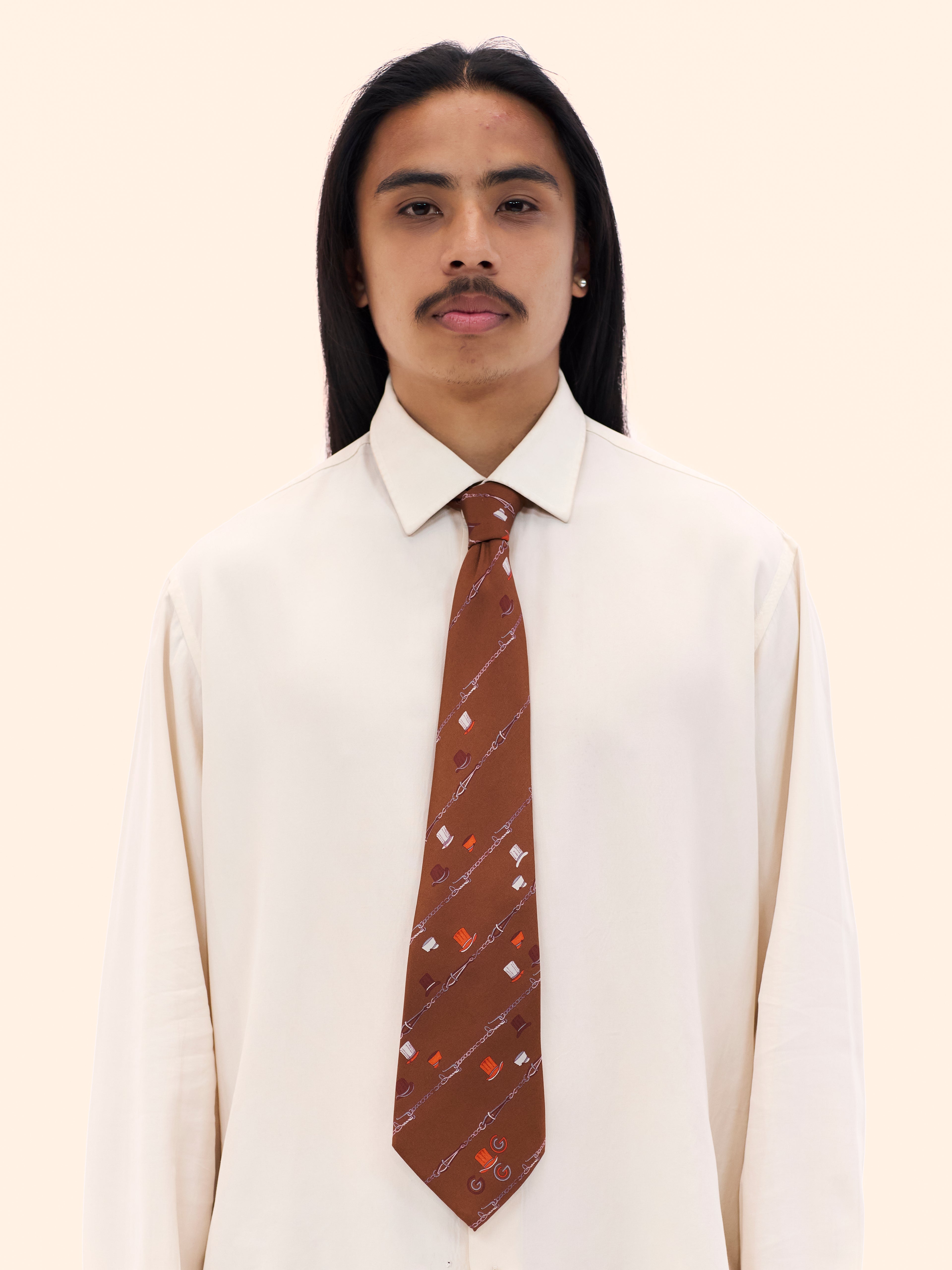 1970S GUCCI BOWLER HAT TIE 