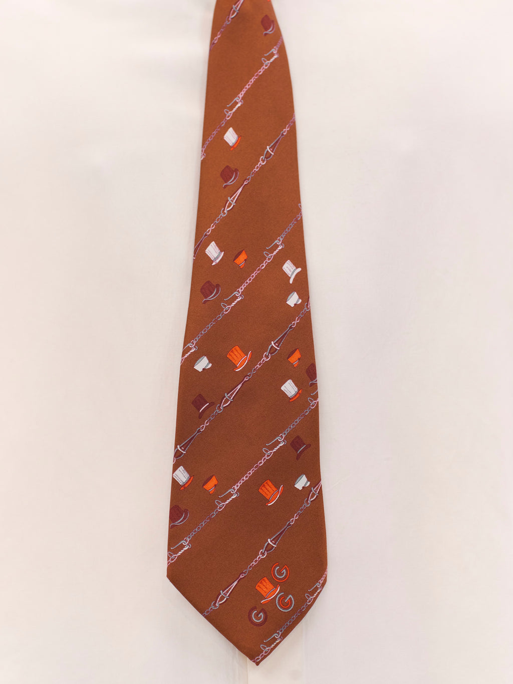 1970S GUCCI BOWLER HAT TIE 