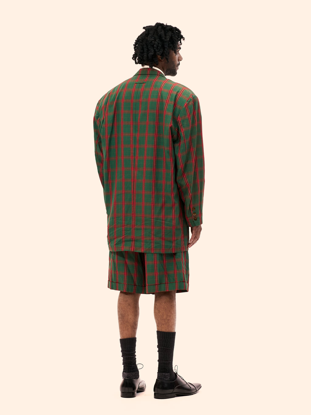 SS86 JEAN PAUL GAULTIER TARTAN SHORT SUIT