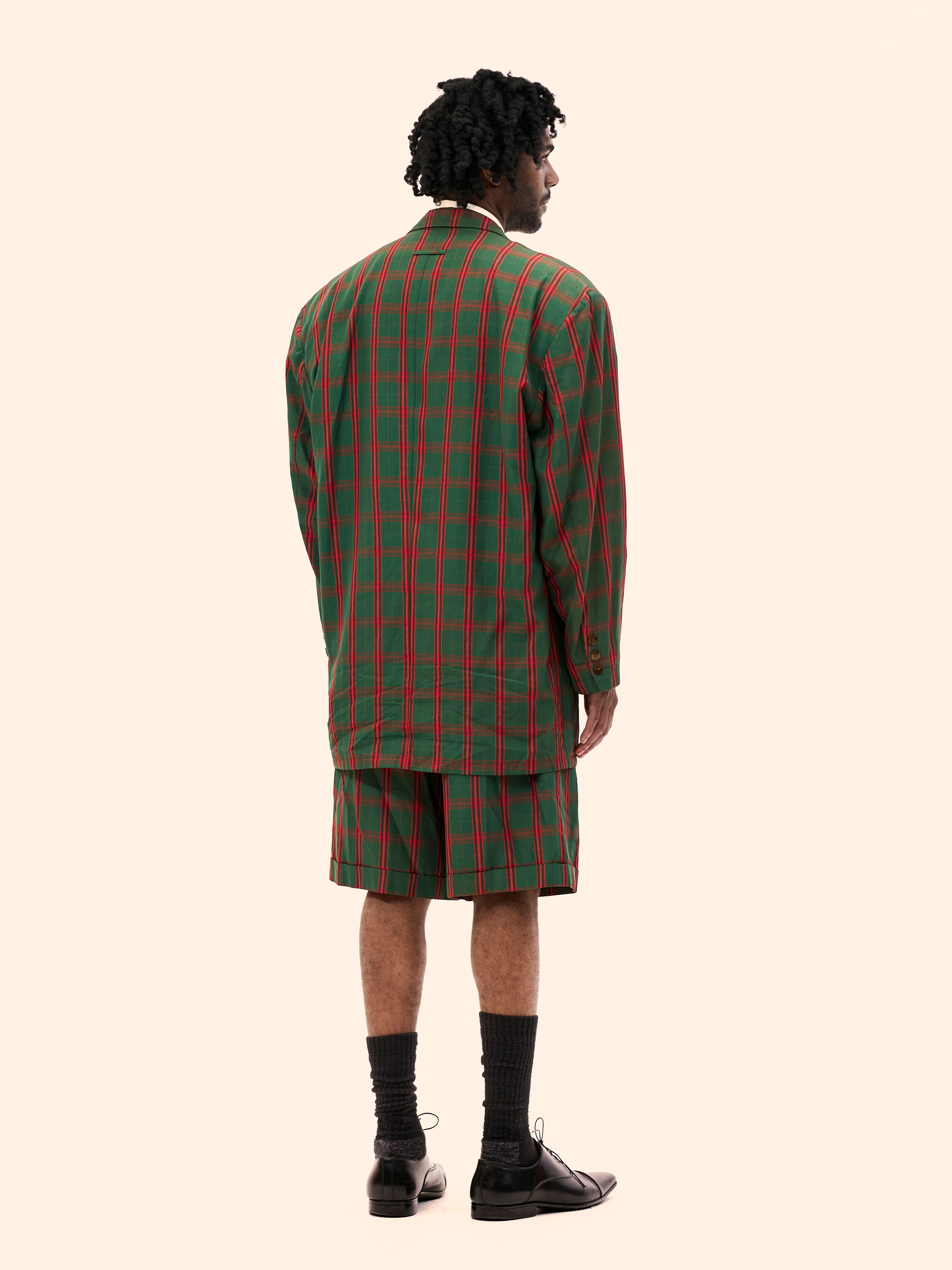 SS86 JEAN PAUL GAULTIER TARTAN SHORT SUIT