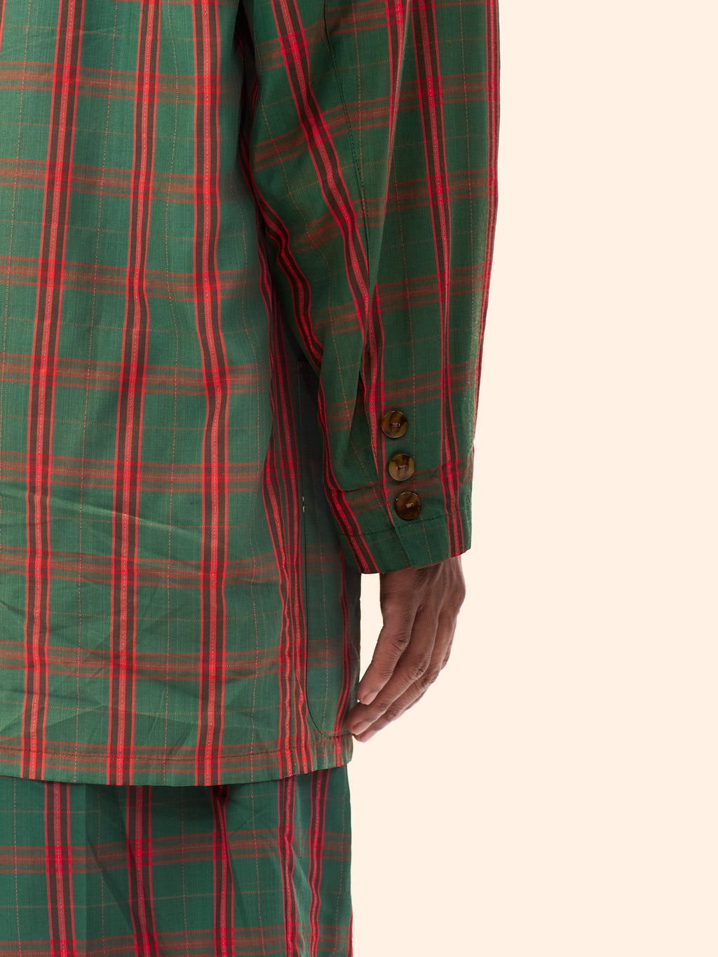 SS86 JEAN PAUL GAULTIER TARTAN SHORT SUIT
