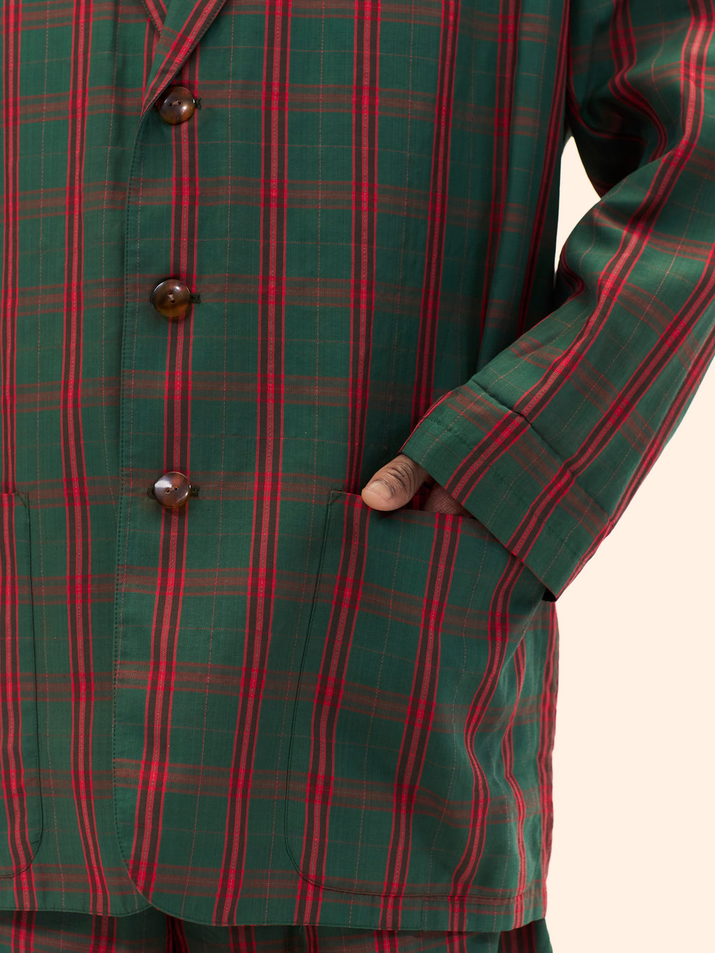 SS86 JEAN PAUL GAULTIER TARTAN SHORT SUIT