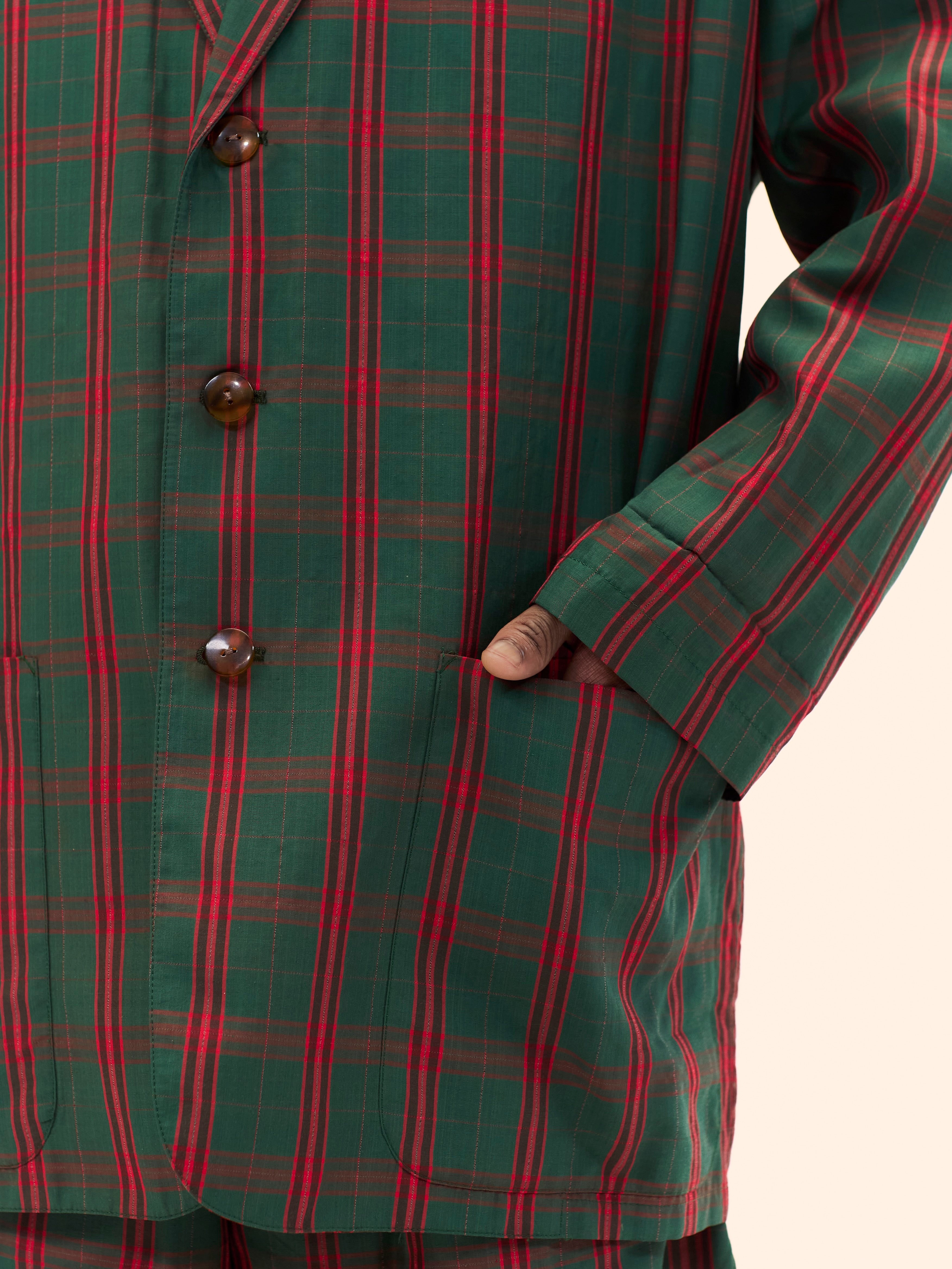 SS86 JEAN PAUL GAULTIER TARTAN SHORT SUIT