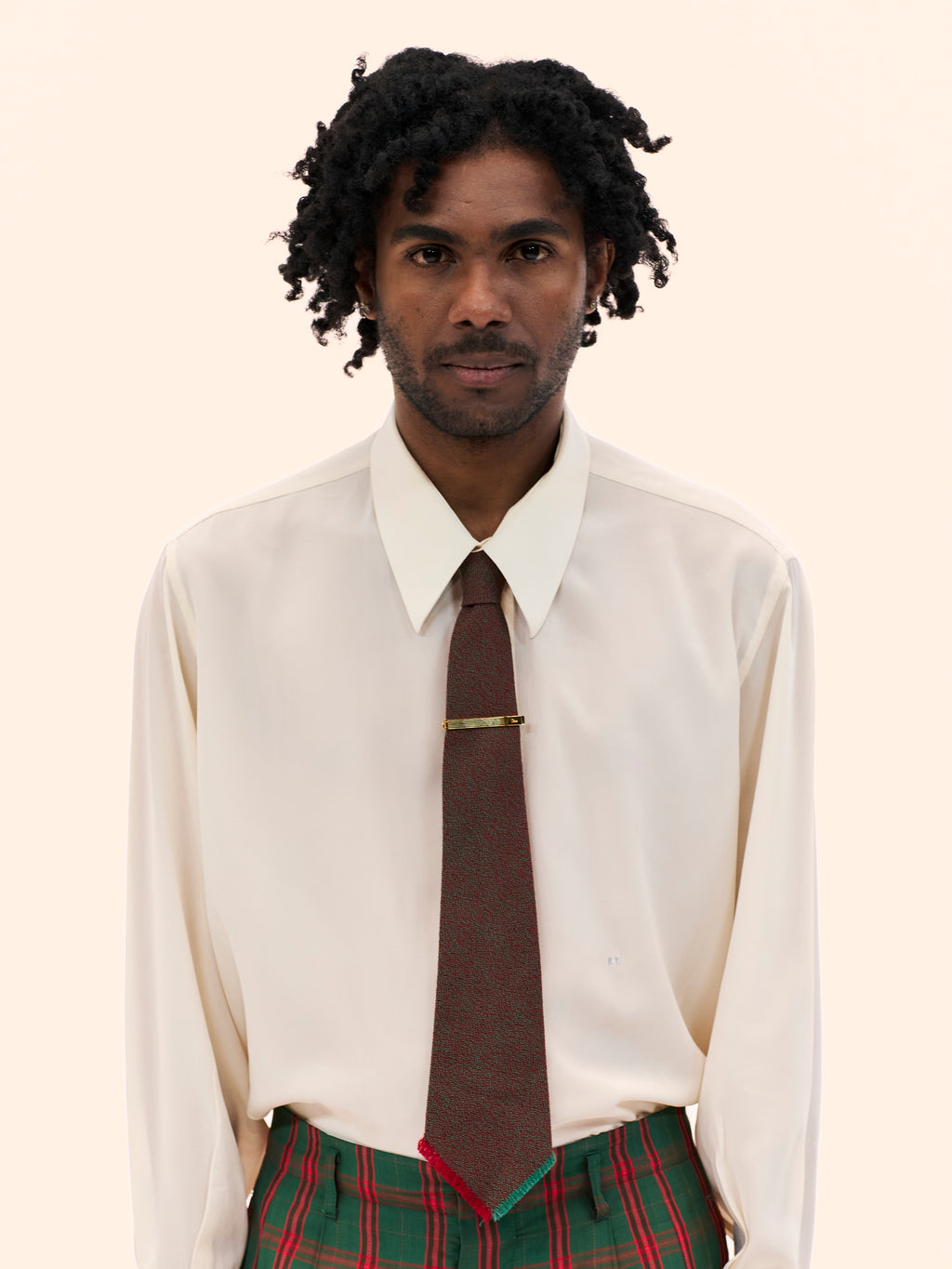 1950'S CHESTERS TWO TONED WOOL TIE