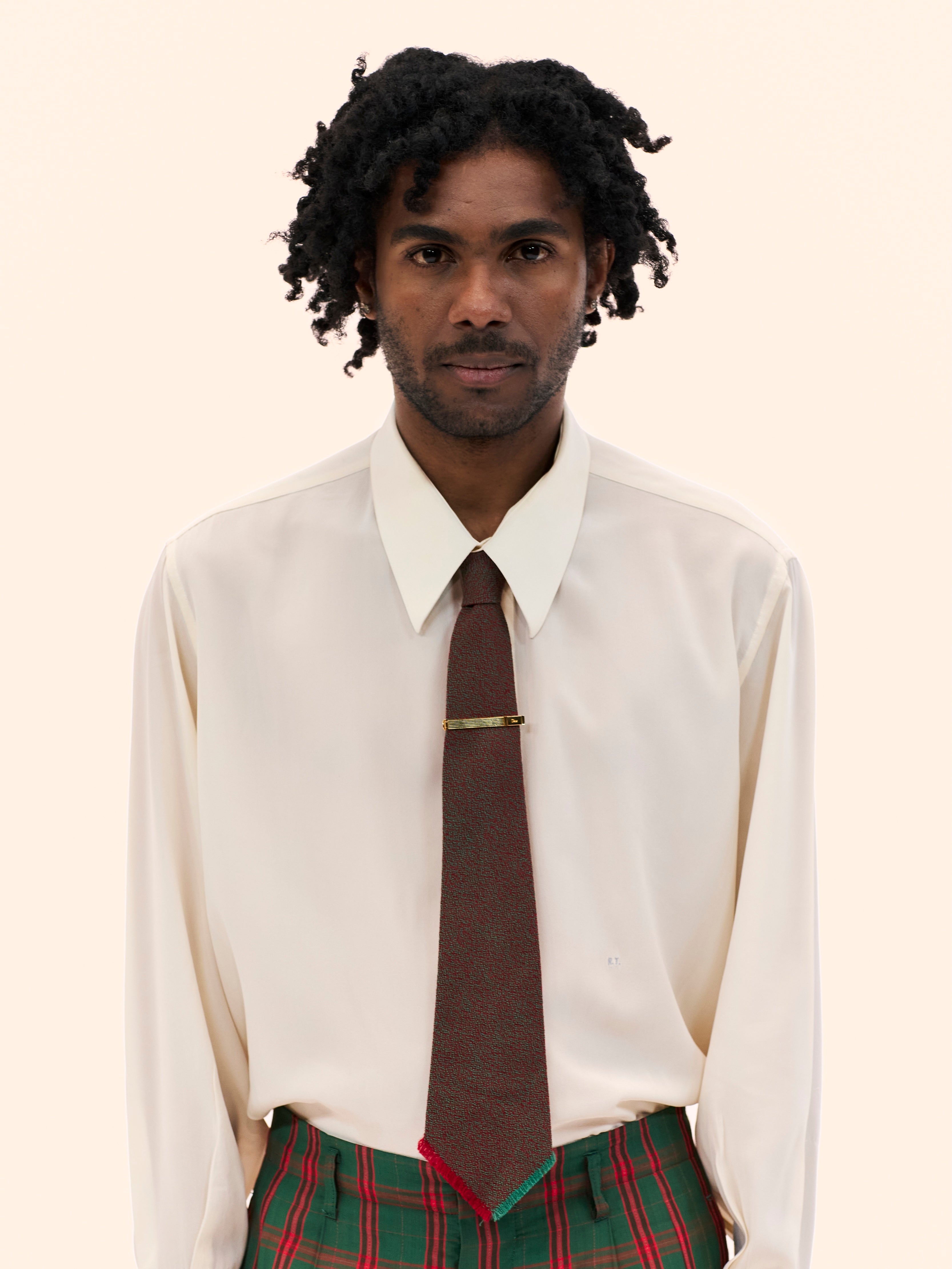 1950'S CHESTERS TWO TONED WOOL TIE