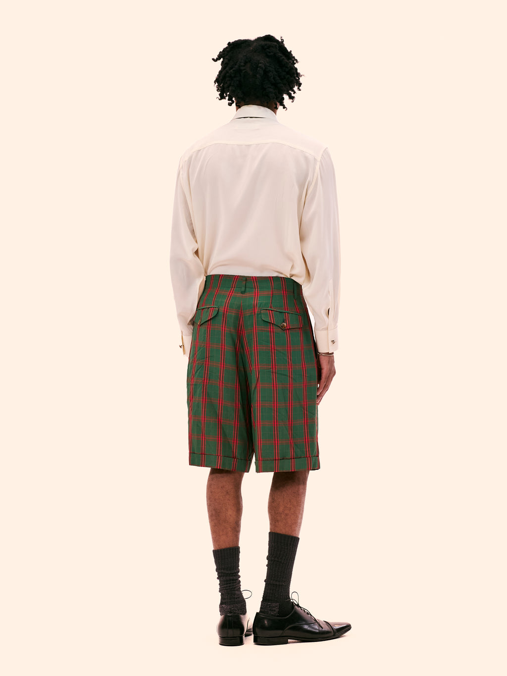 SS86 JEAN PAUL GAULTIER TARTAN SHORT SUIT