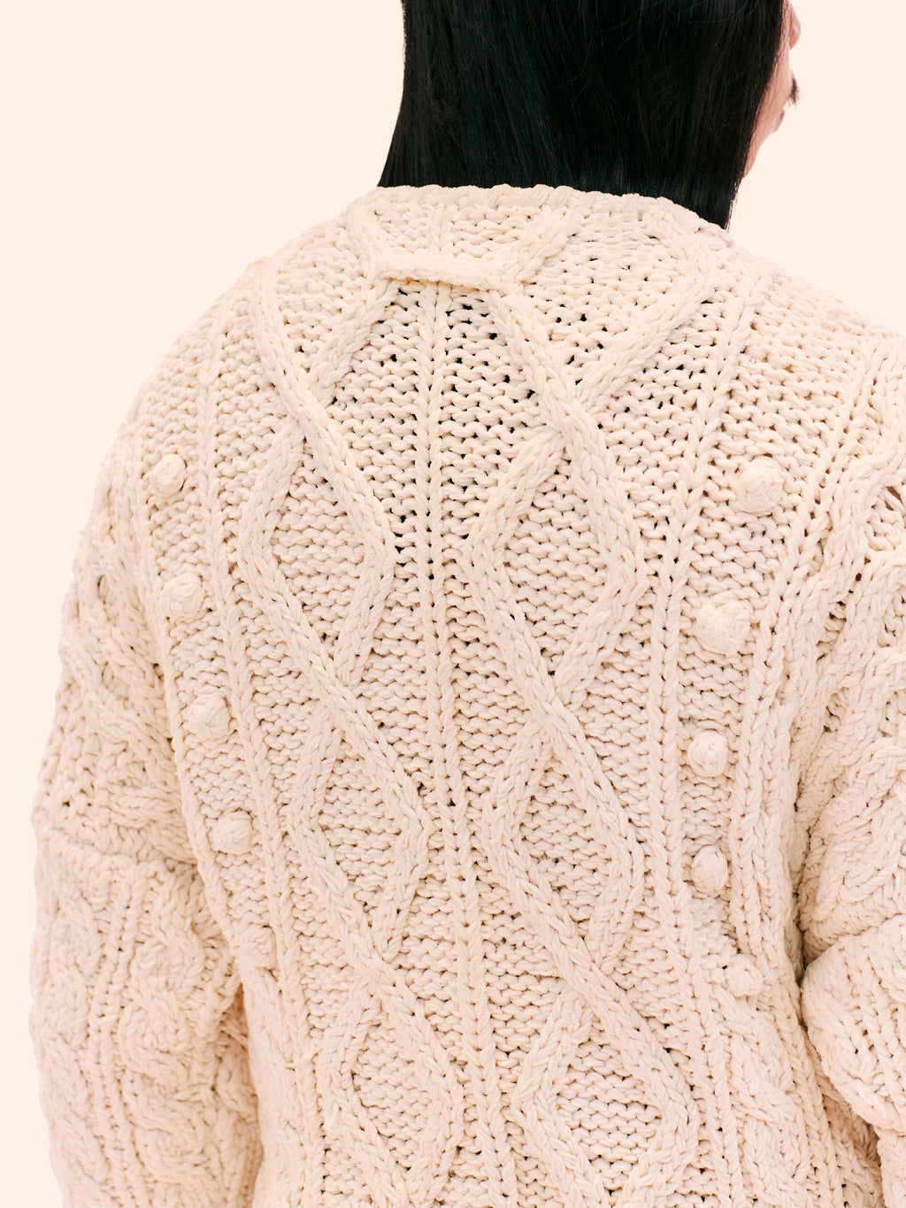 AW85-86 JEAN PAUL GAULTIER KNITTED CHENILLE CARDIGAN