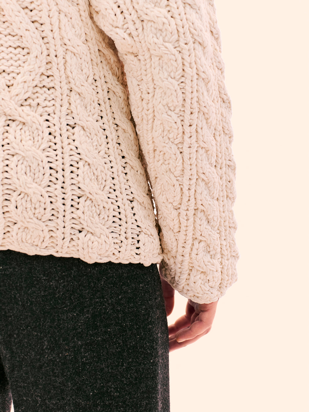AW85-86 JEAN PAUL GAULTIER KNITTED CHENILLE CARDIGAN