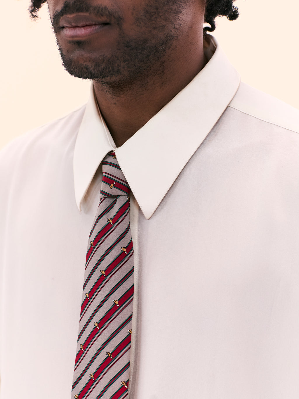 1980S NOVELTY CAP AND STRIPE TIE