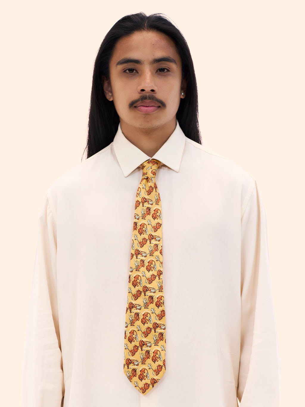CRAVATES TINTIN DOG AND LION TIE