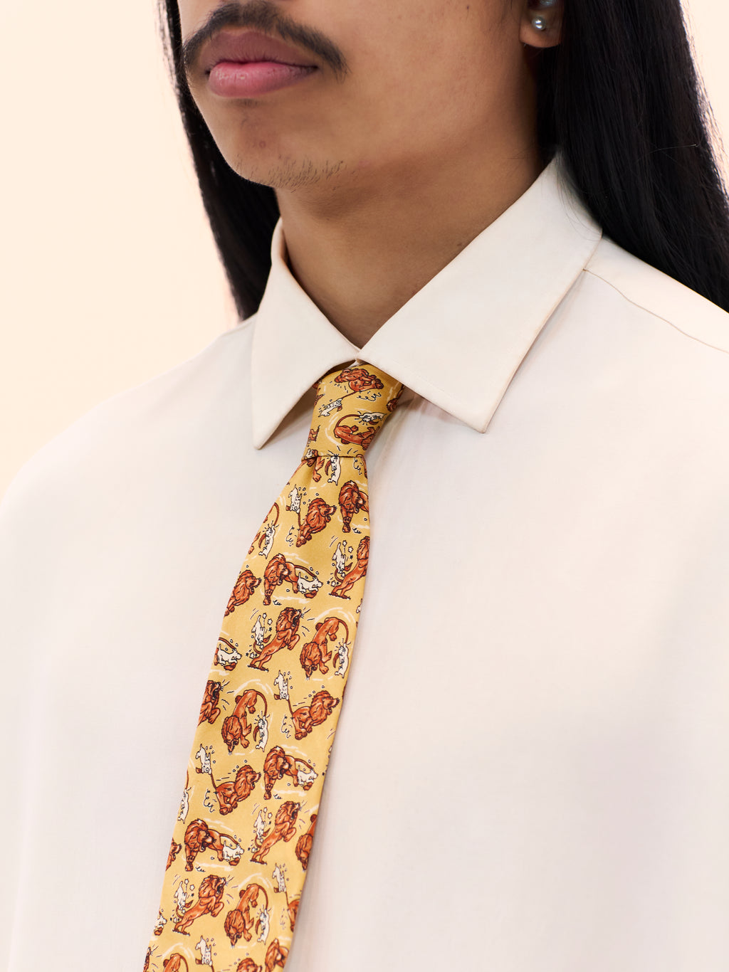 CRAVATES TINTIN DOG AND LION TIE