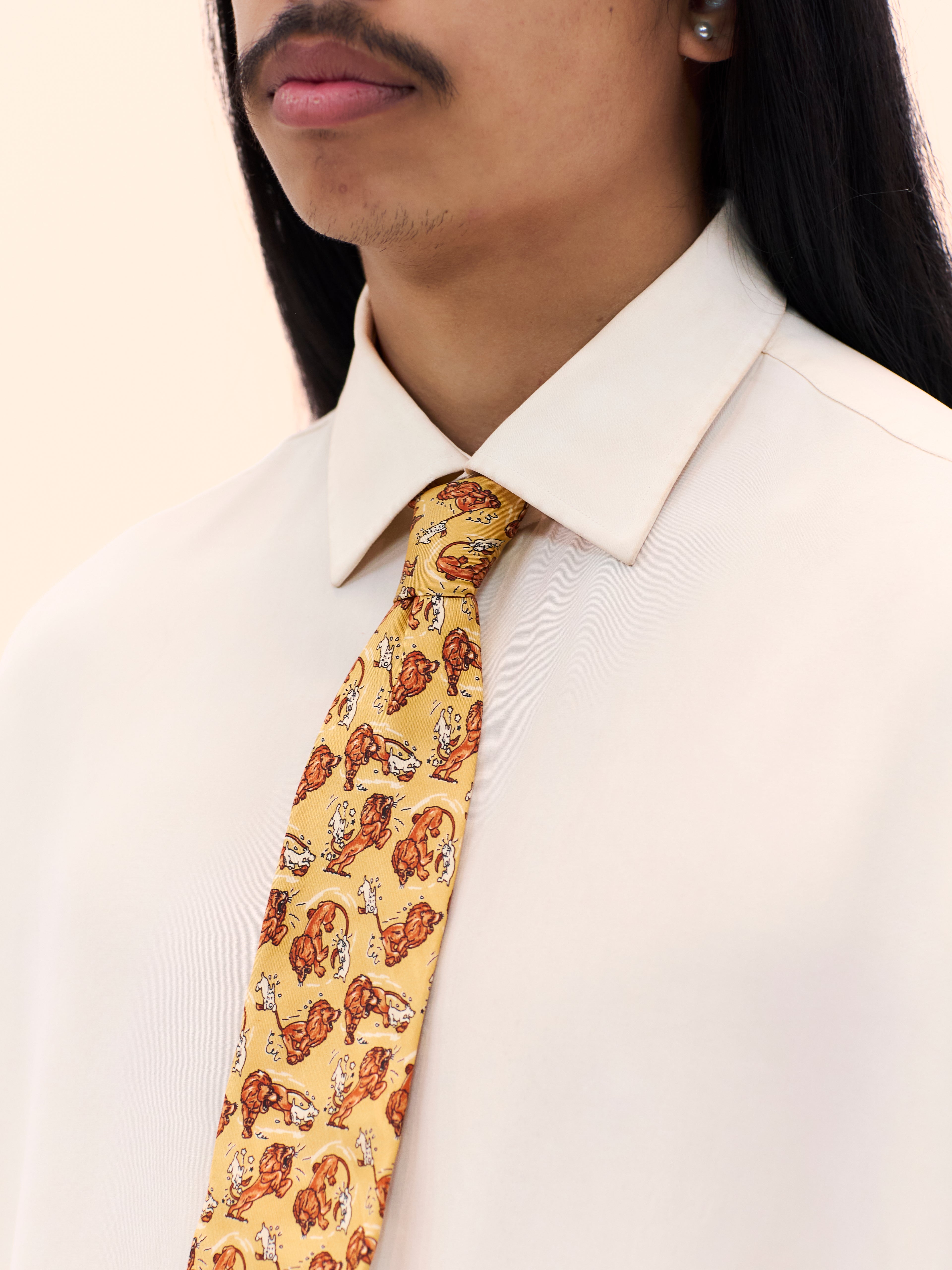 CRAVATES TINTIN DOG AND LION TIE