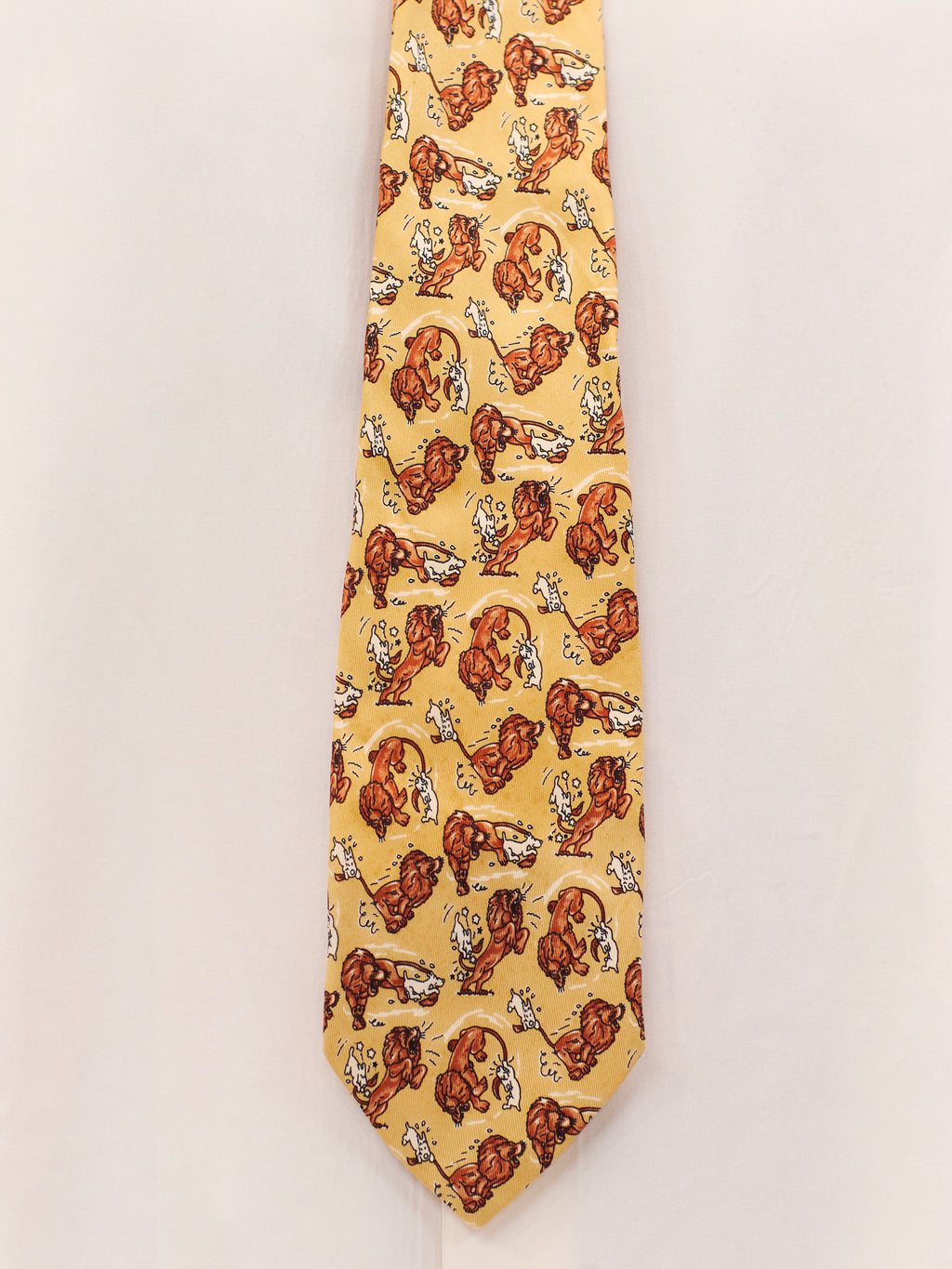CRAVATES TINTIN DOG AND LION TIE