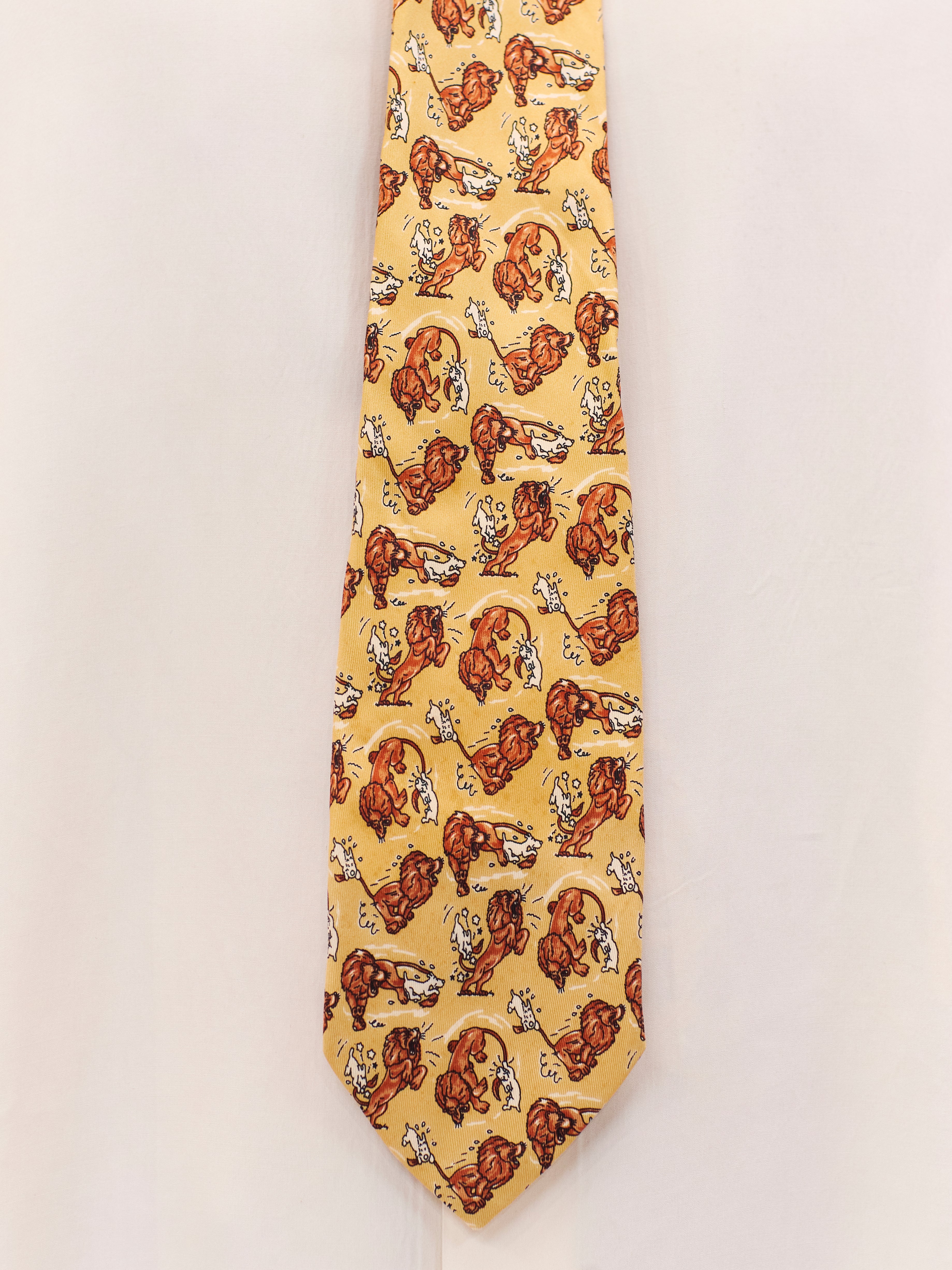 CRAVATES TINTIN DOG AND LION TIE