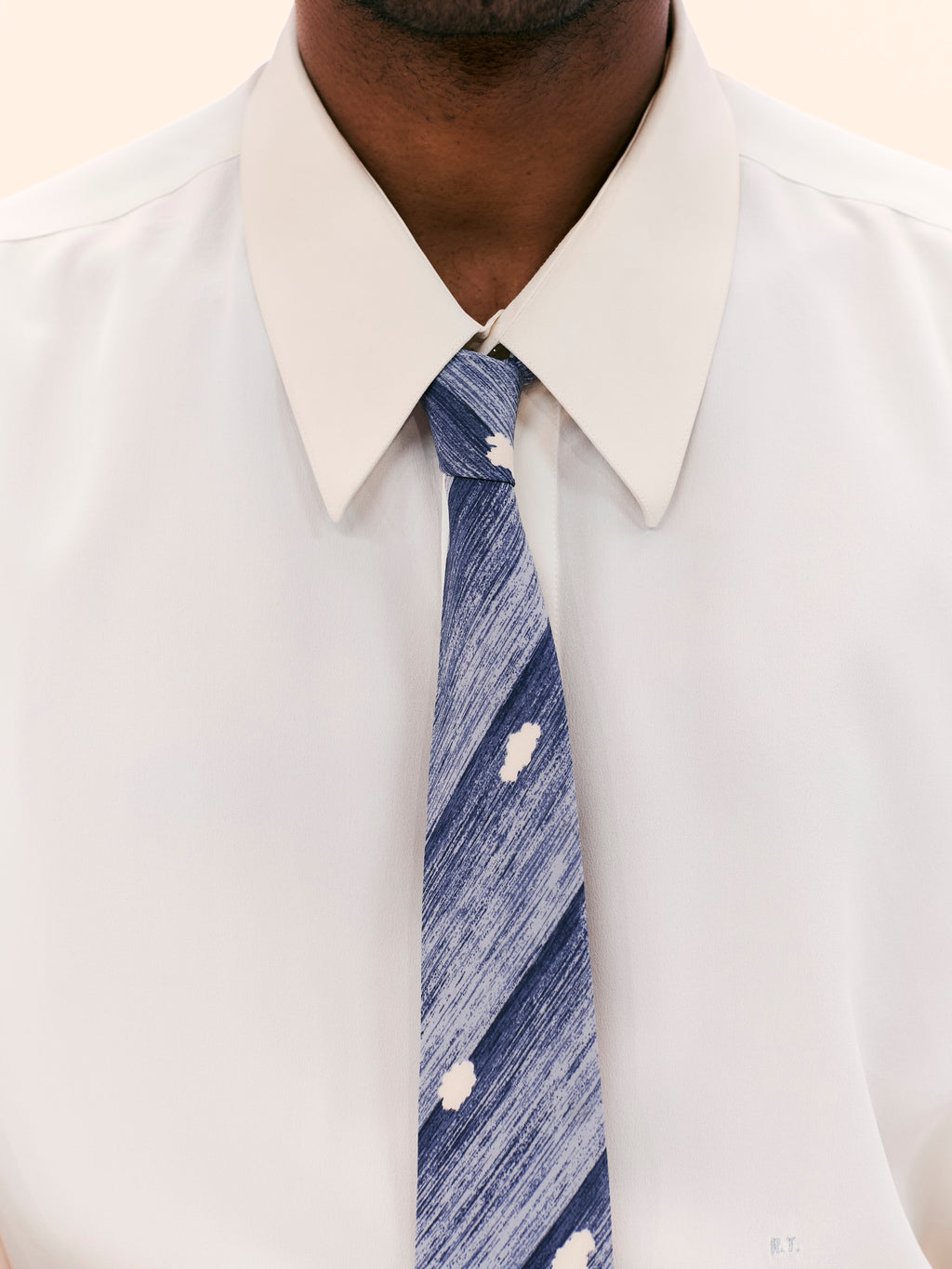 COURRÉGES SKY AND CLOUD TIE