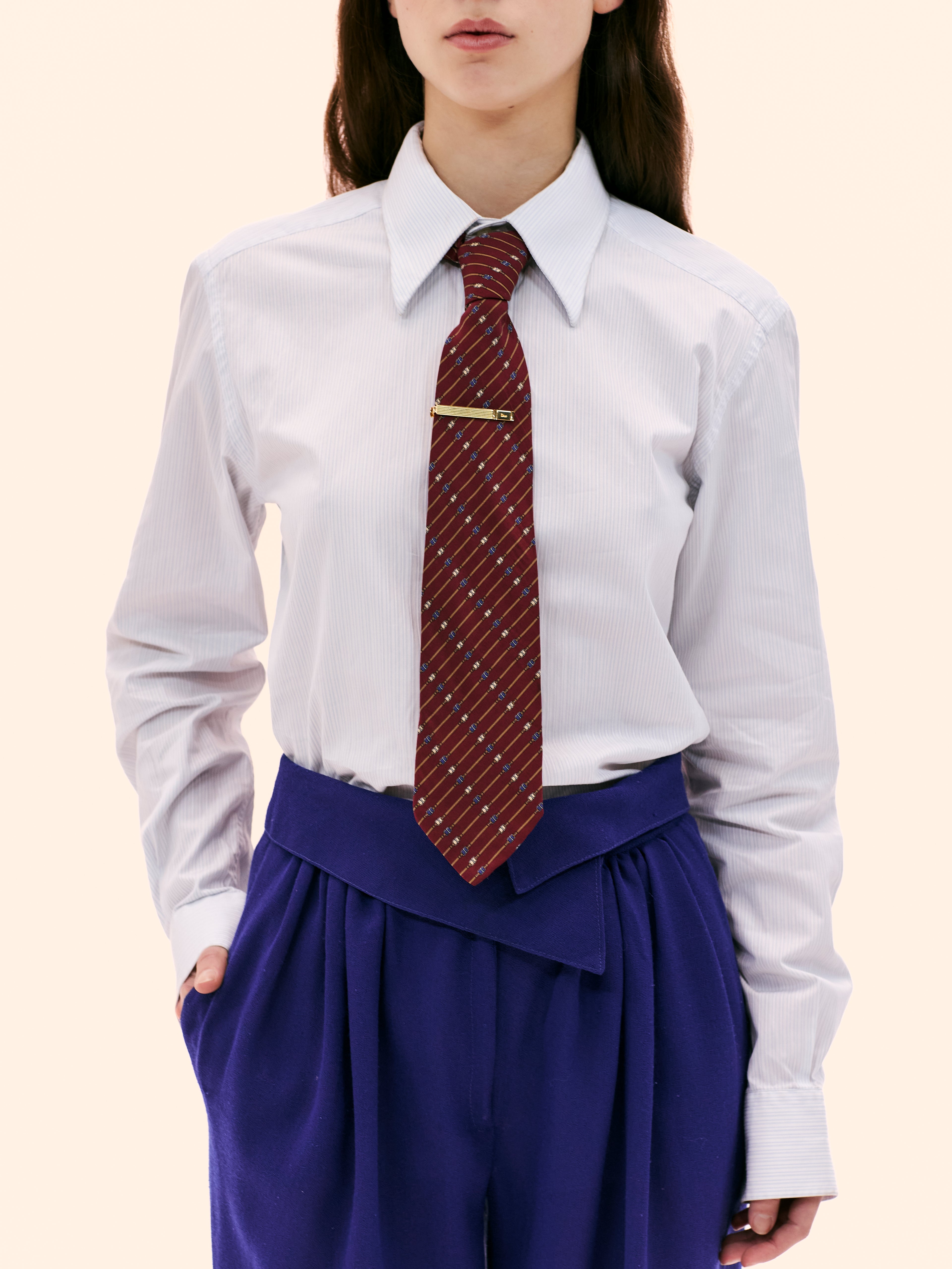 DOLCE AND GABANNA PINSTRIPE SHIRT