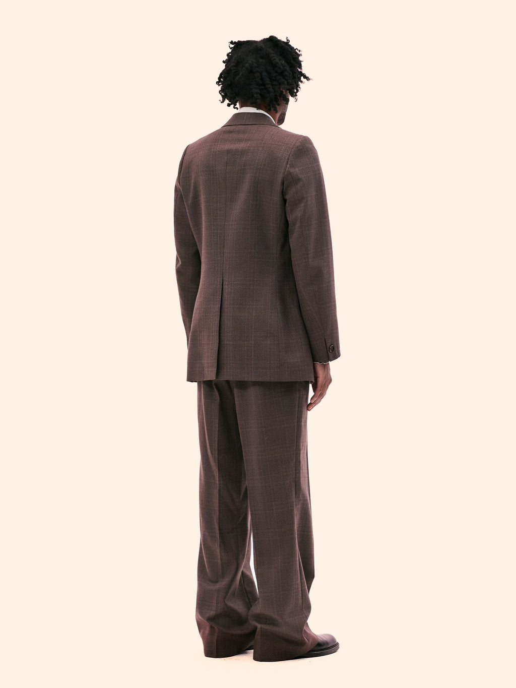 1970'S BROWN CHECK SUIT