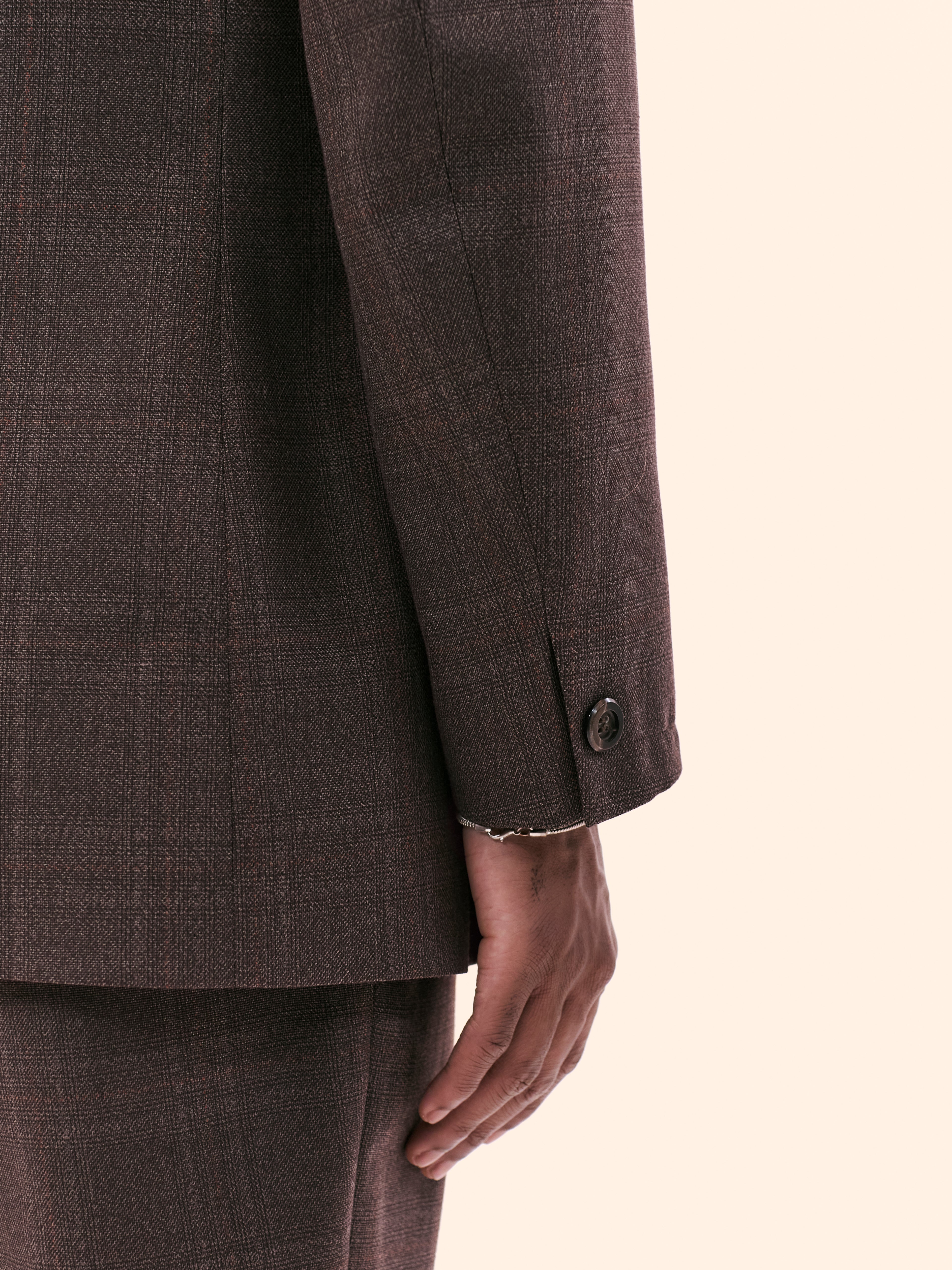 1970'S BROWN CHECK SUIT