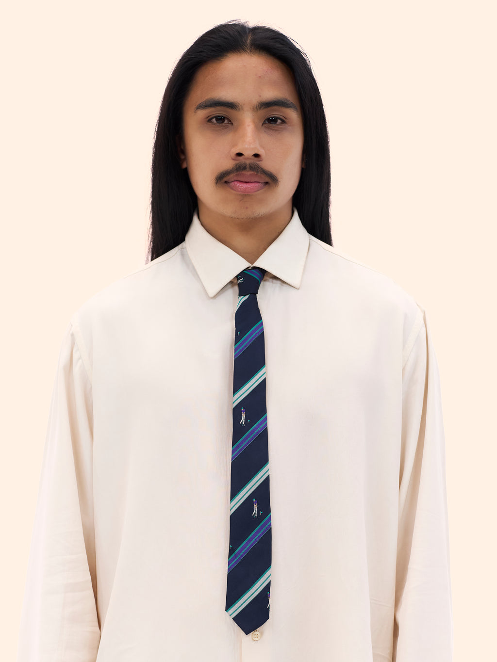 GOLFER STRIPED TIE