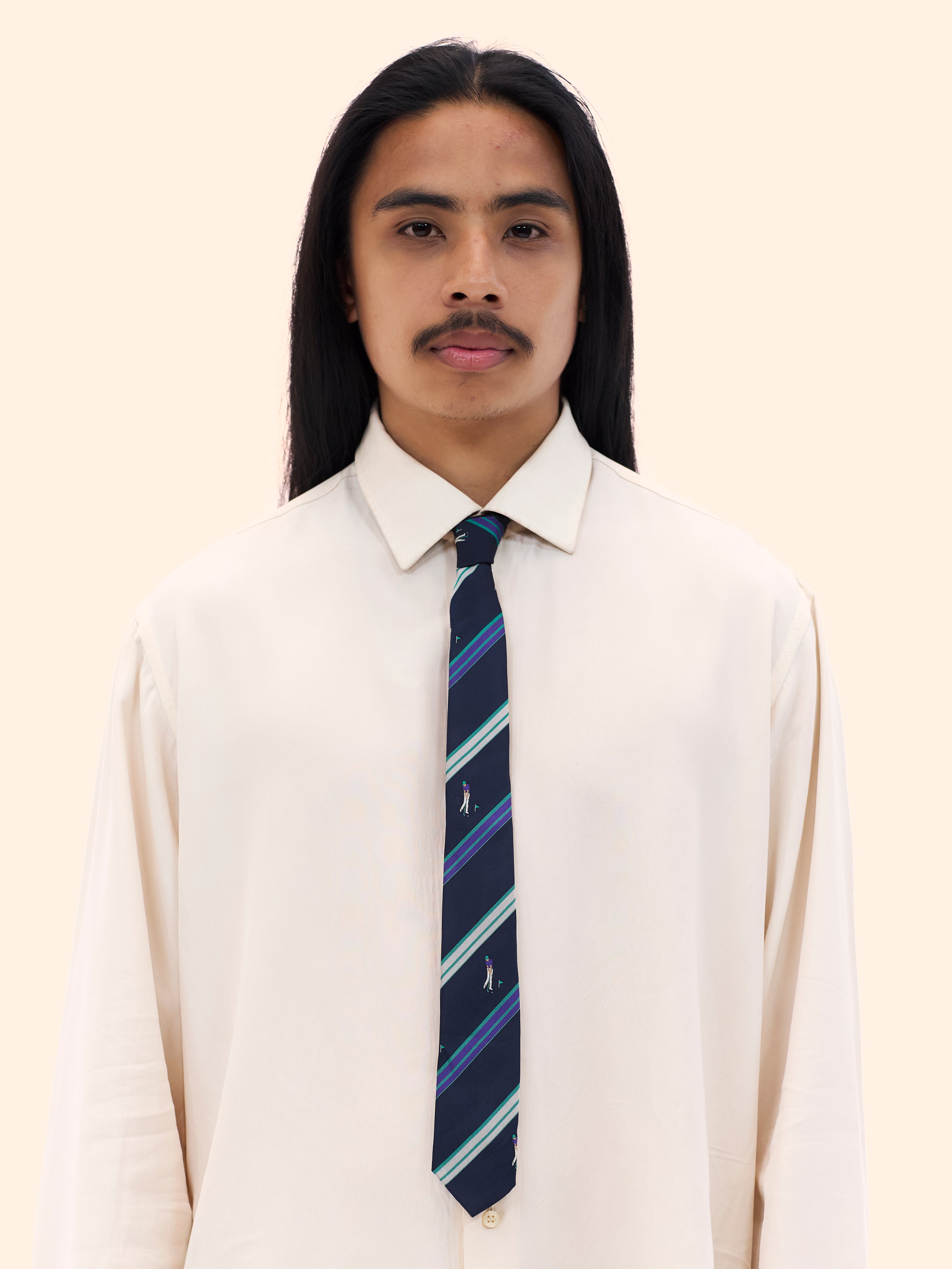 GOLFER STRIPED TIE