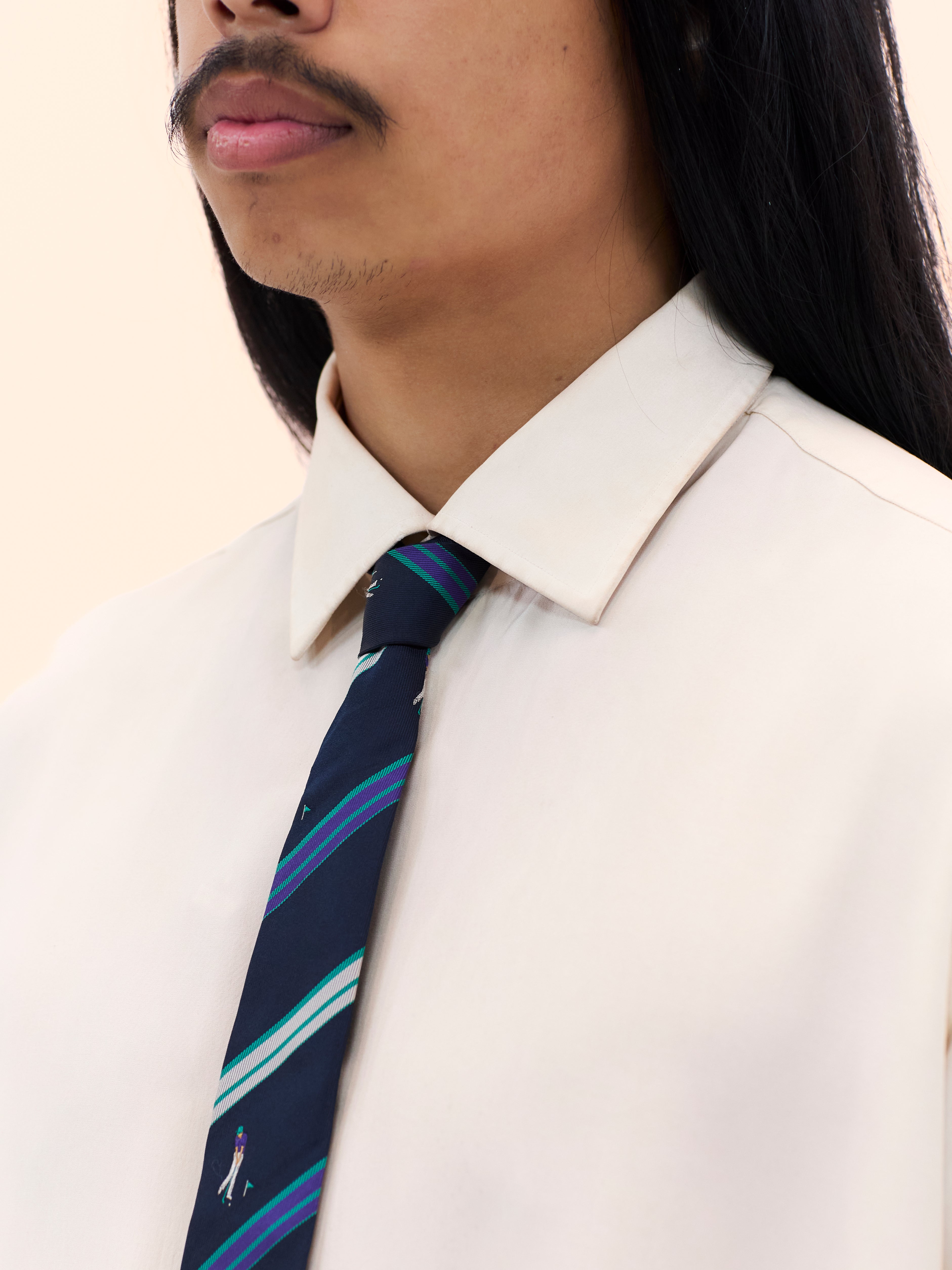 GOLFER STRIPED TIE