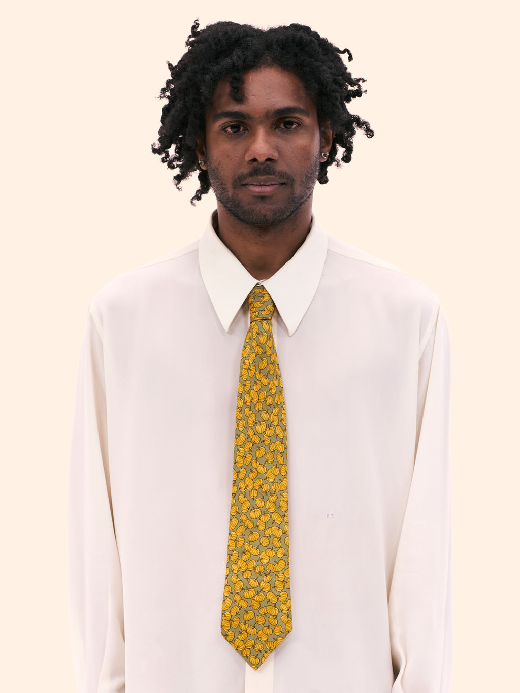 HERMES PUMPKIN TIE