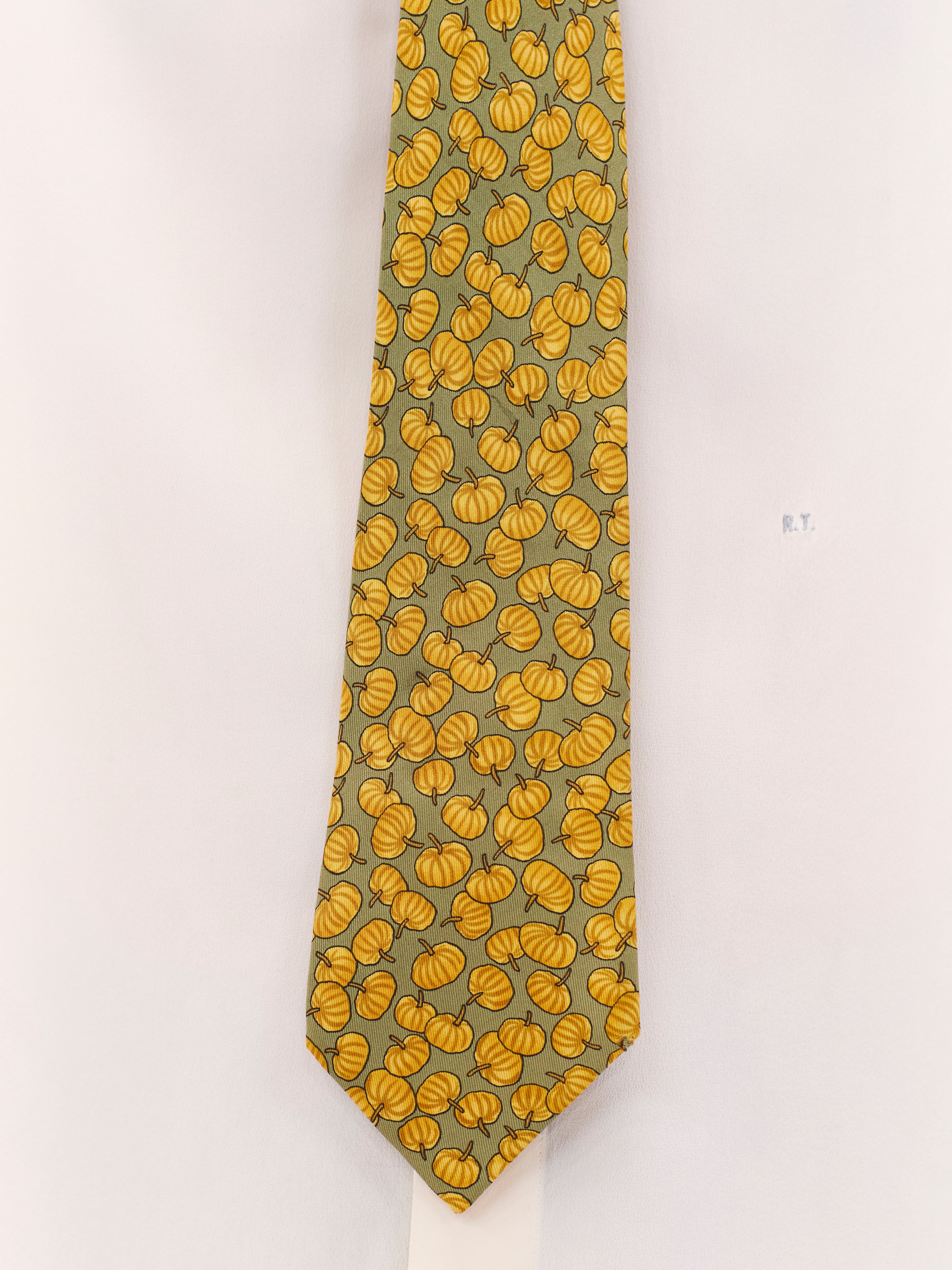 HERMES PUMPKIN TIE