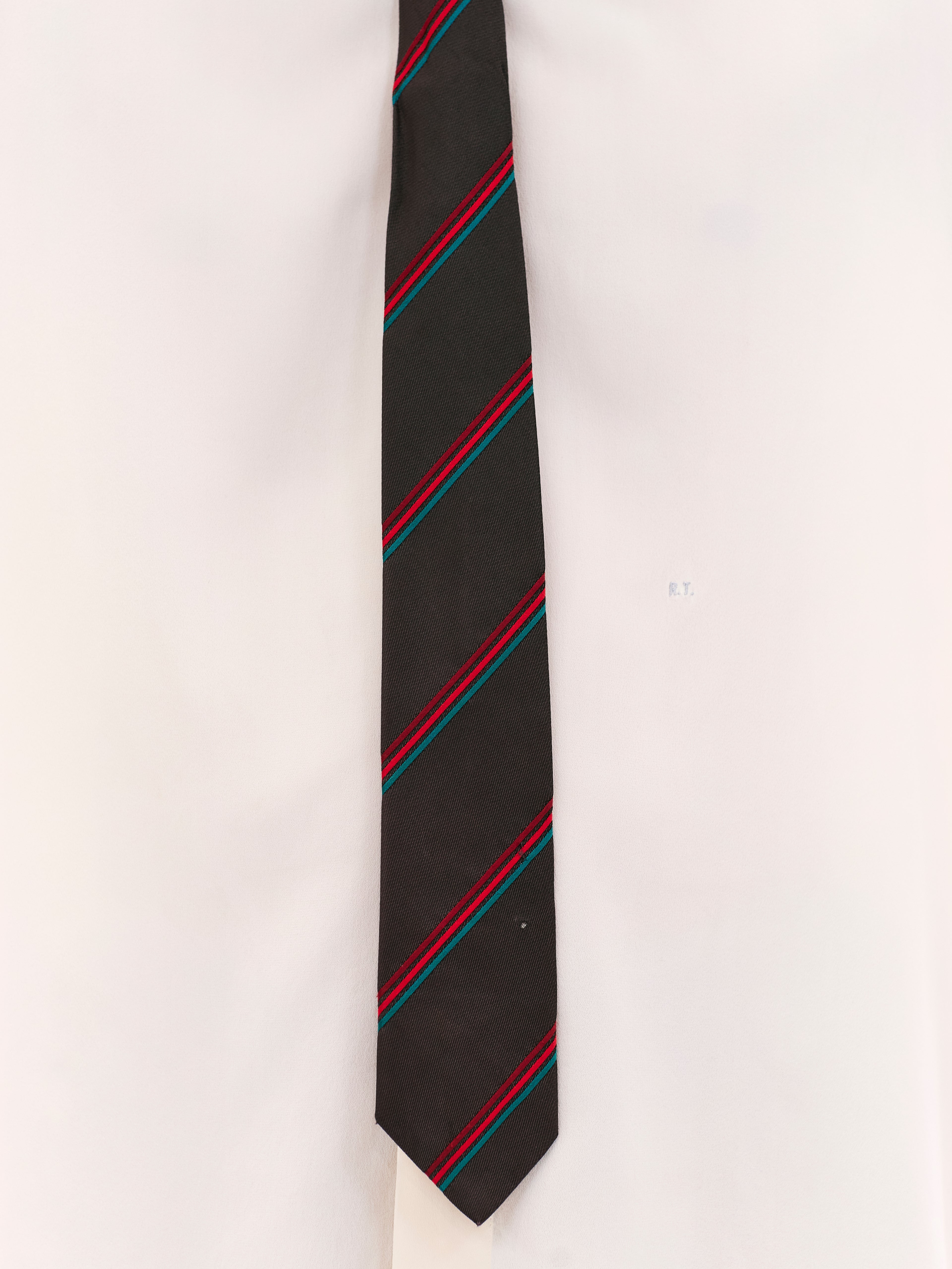 BROWN TRIPLE STRIPE TIE