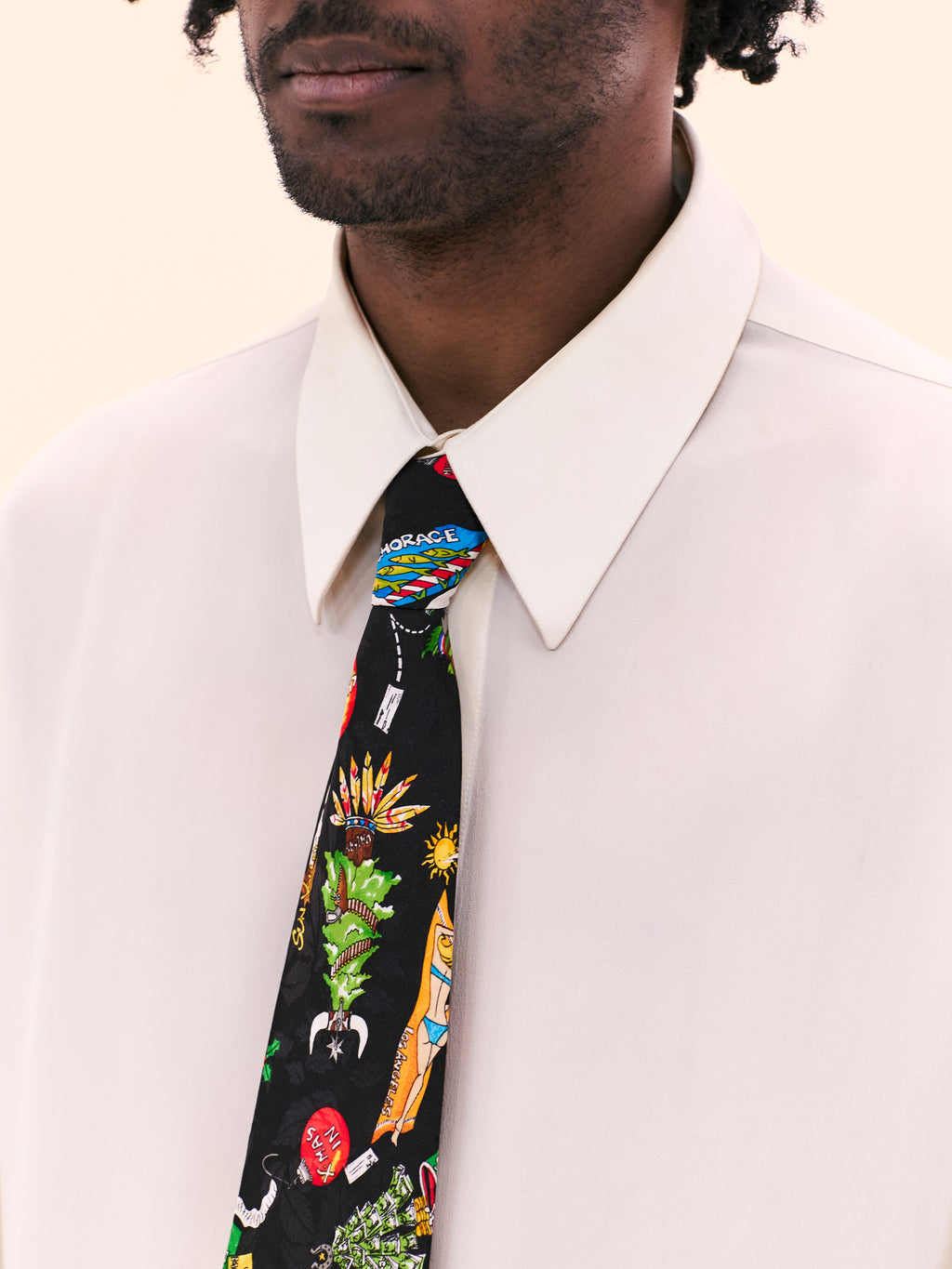 1992 NICOLE MILLER USA CHRISTMAS TIE