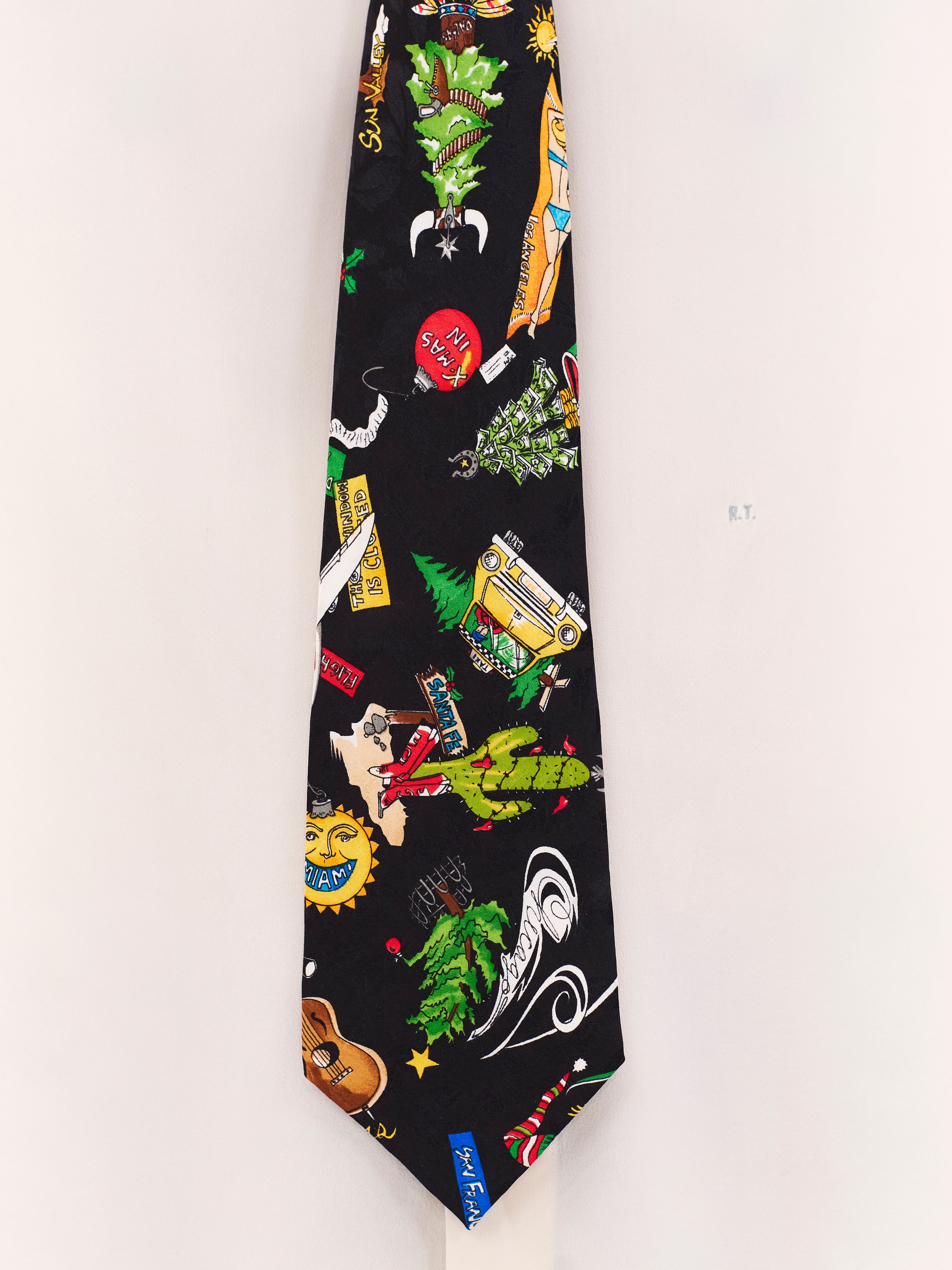 1992 NICOLE MILLER USA CHRISTMAS TIE