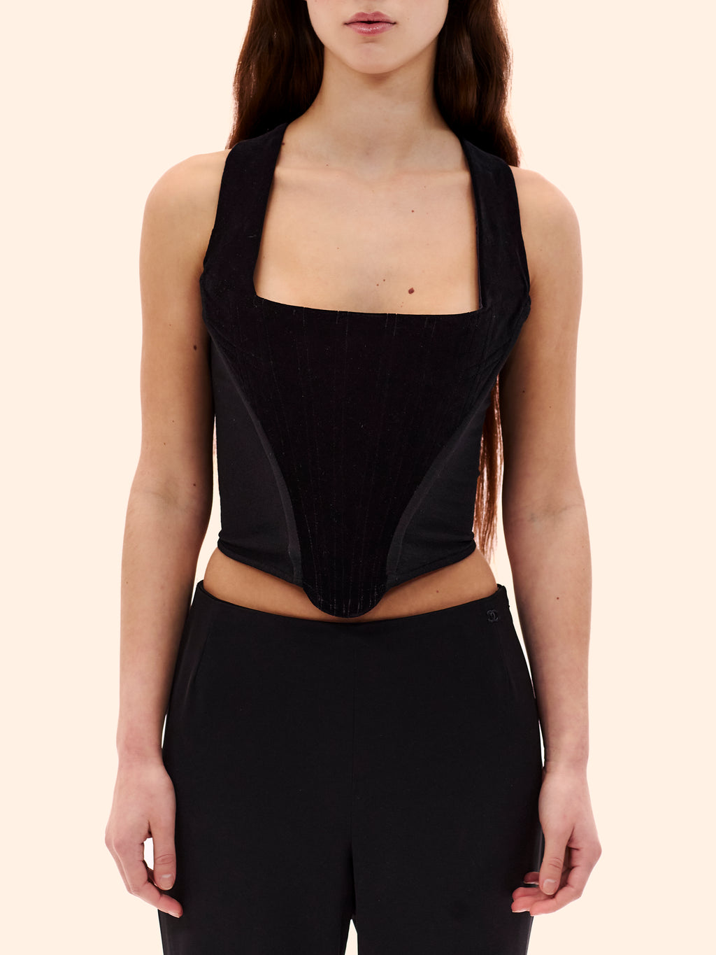 AW97-98 VIVIENNE WESTWOOD COUTURE 'FIVE CENTURIES AGO' VELVET CORSET