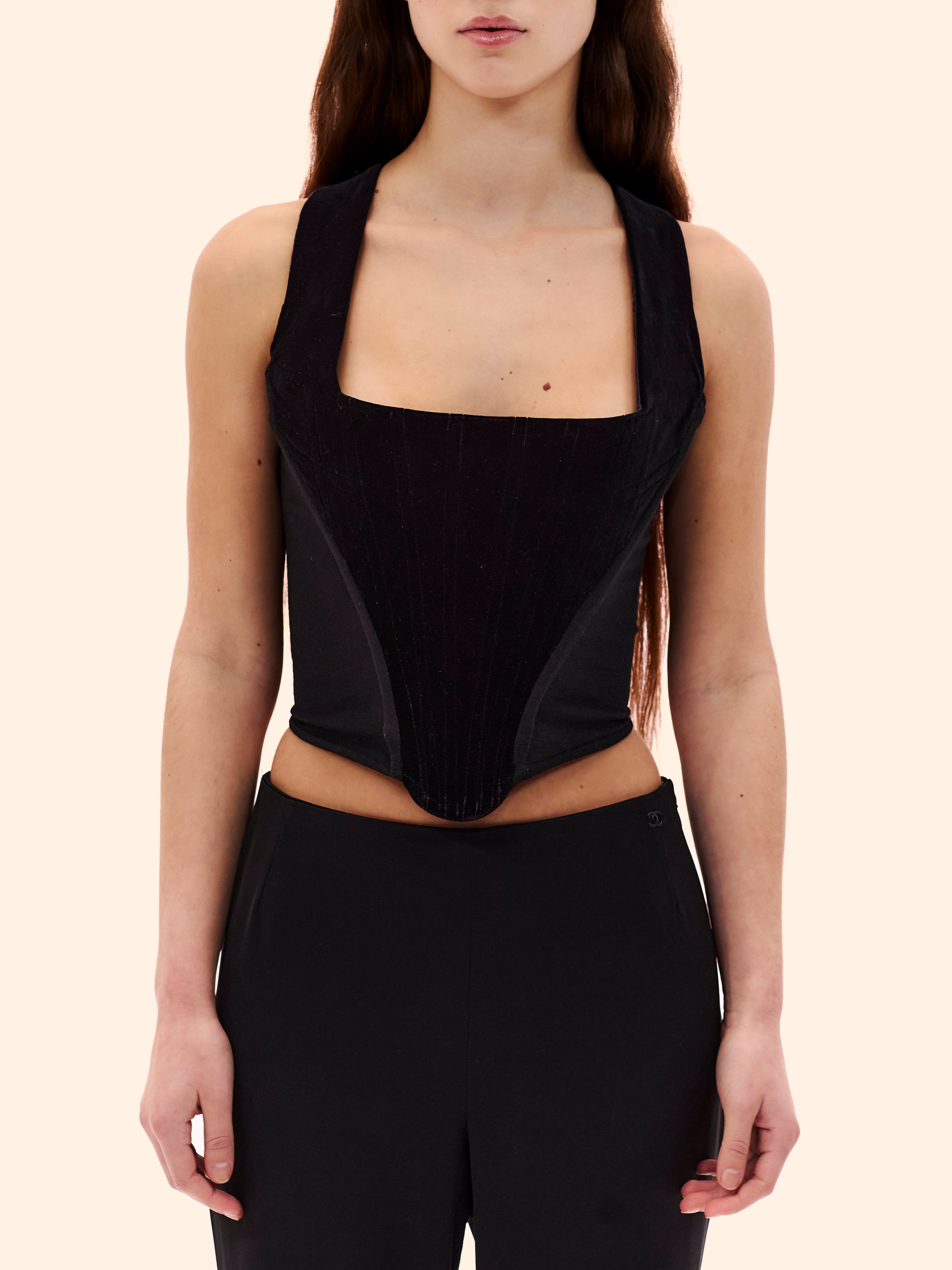 AW97-98 VIVIENNE WESTWOOD COUTURE 'FIVE CENTURIES AGO' VELVET CORSET